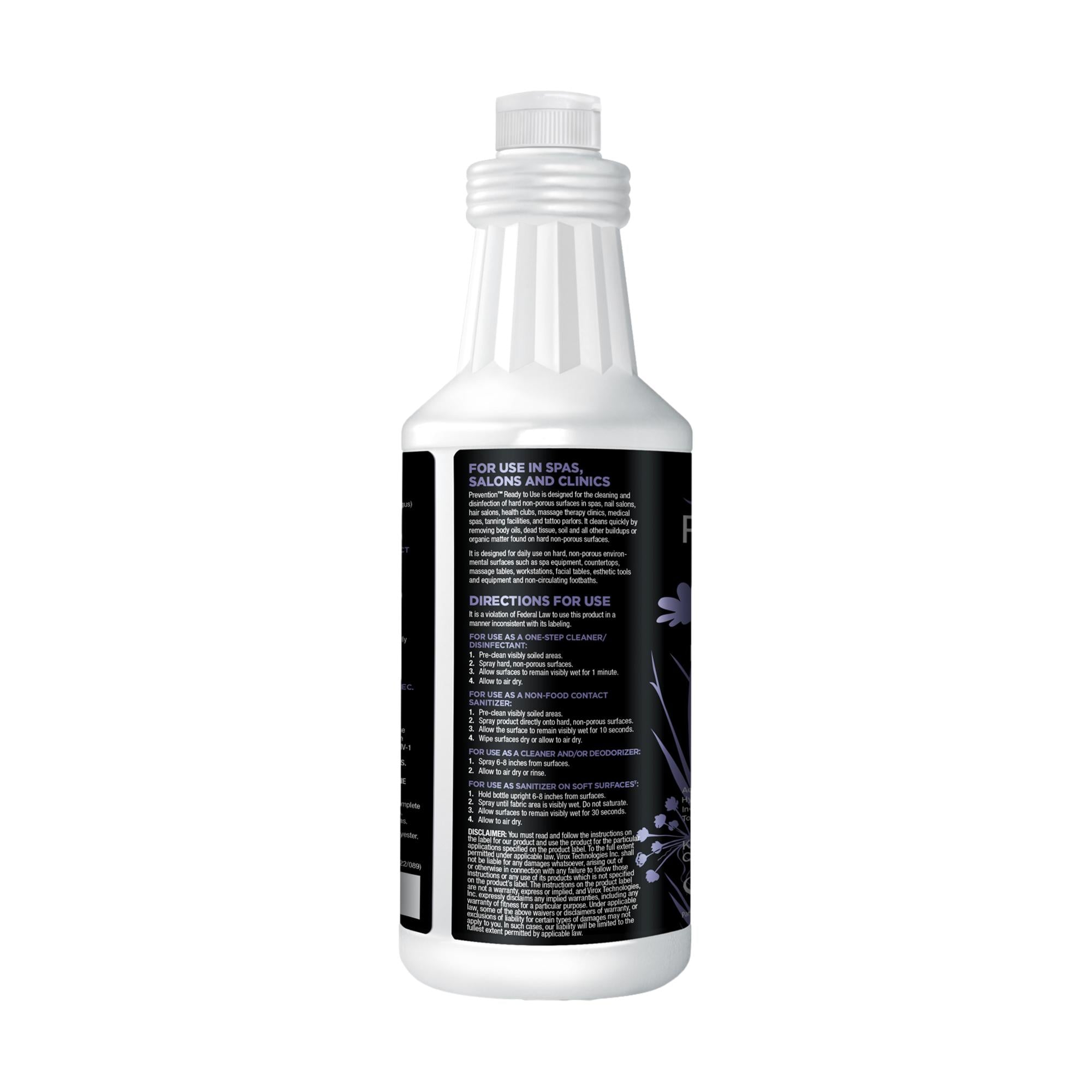 Prevention Instant-Use One-Step Hospital-Grade Disinfectant Cleaner