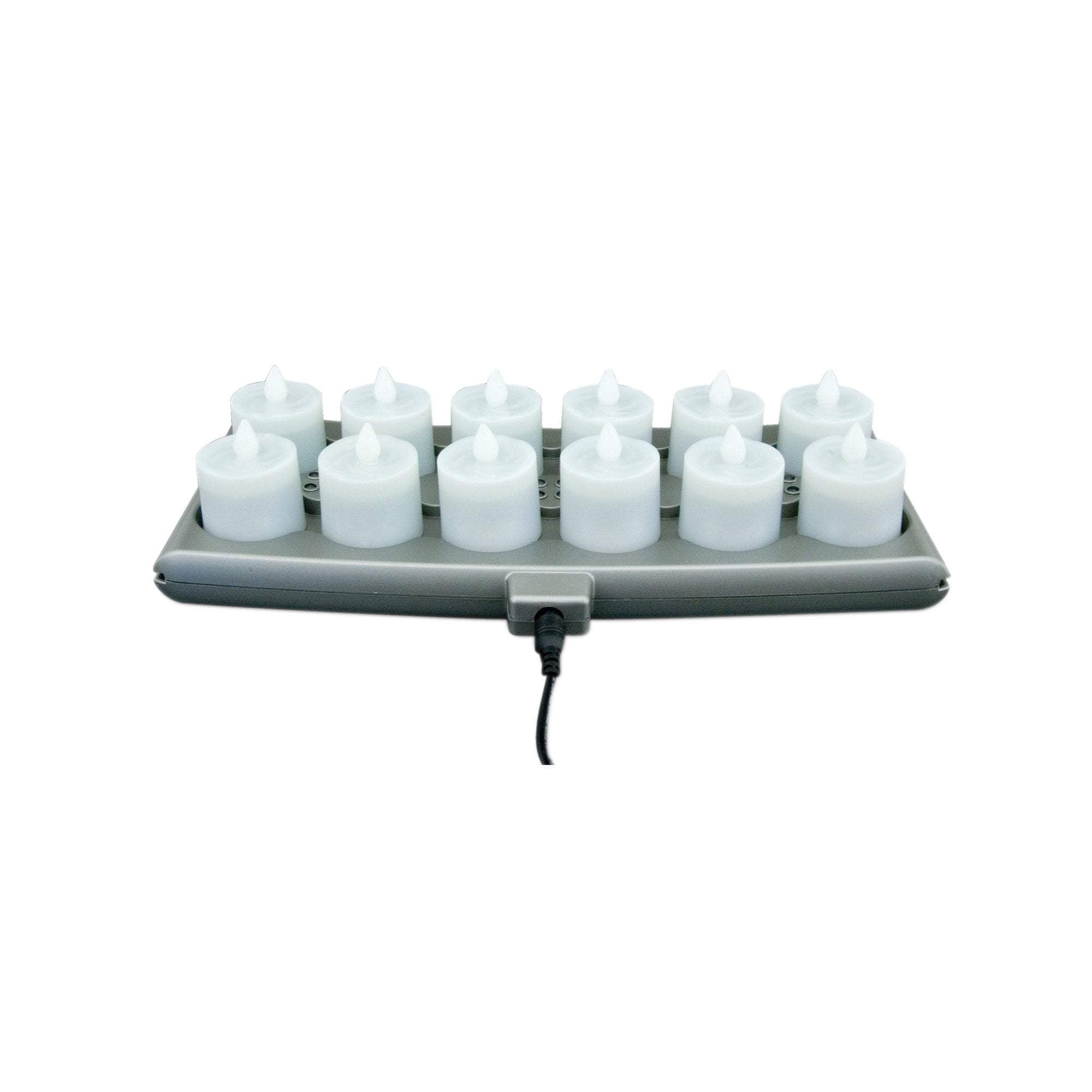 Hollowick Platinum+ Rechargeable LED Amber Candle Set of 12