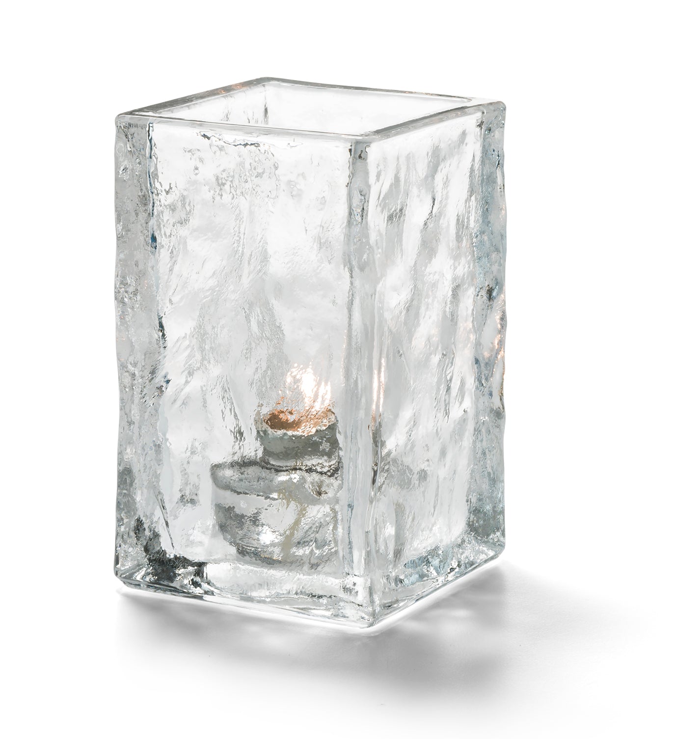Stylish Hollowick Transparent Glacier-Style Glass Candle Holders for Ambiance Enhancement