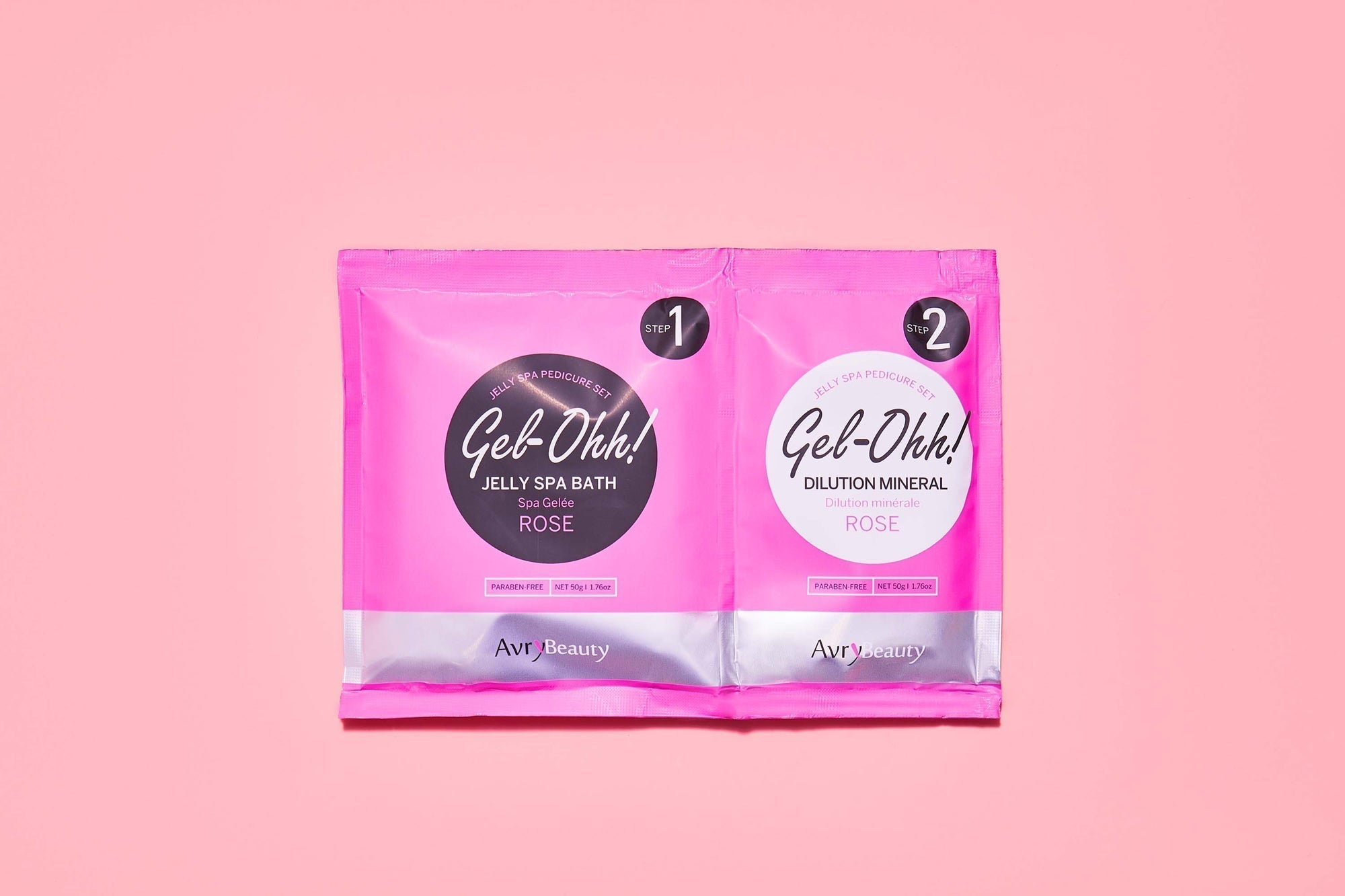 Avry Beauty Rose Scented Gel-Ohh! Jelly Spa Pedicure Bath Kit for a Relaxing Foot Soak