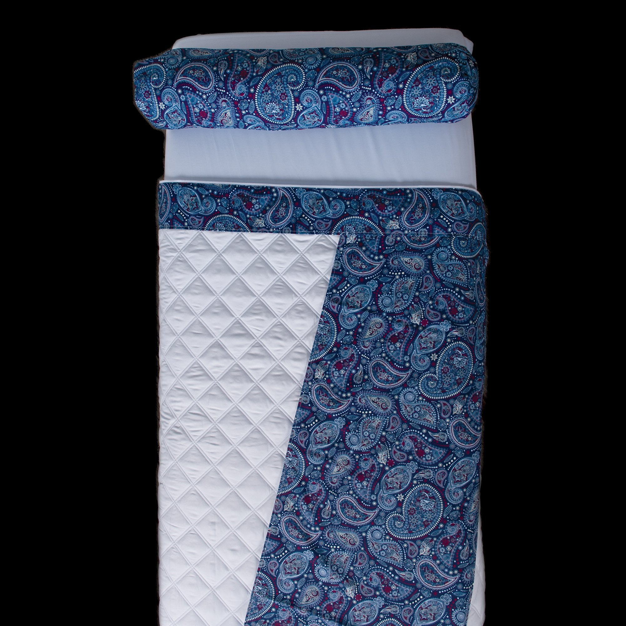 Elegant Paisley Sposh Massage Table Saddle from the Paisley Collection