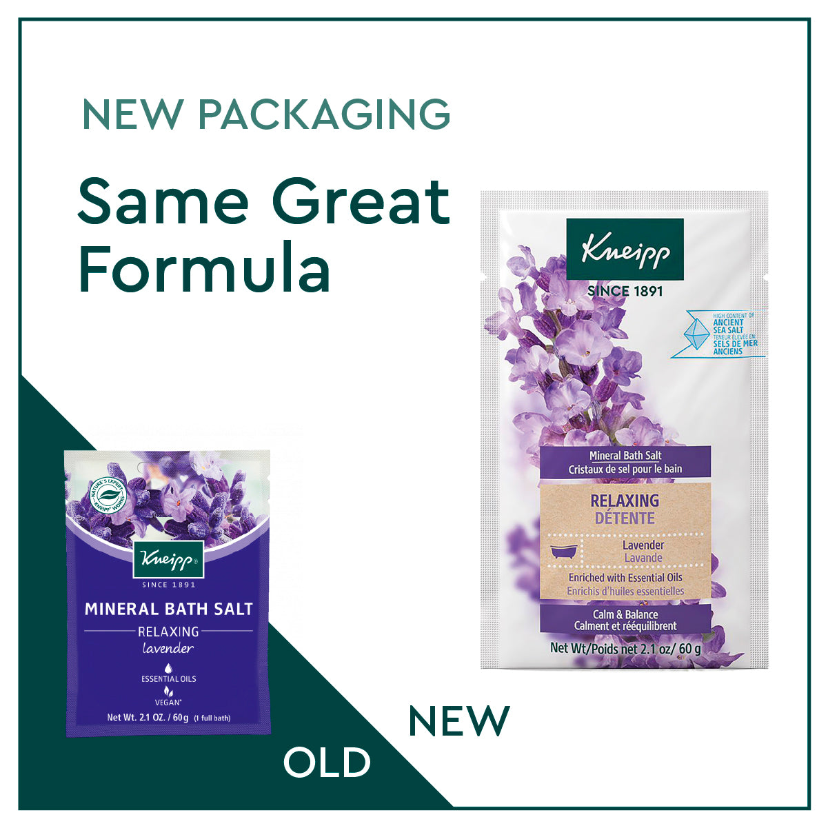 Kneipp Relaxing Lavender Scented Mineral Bath Salt for Stress Relief