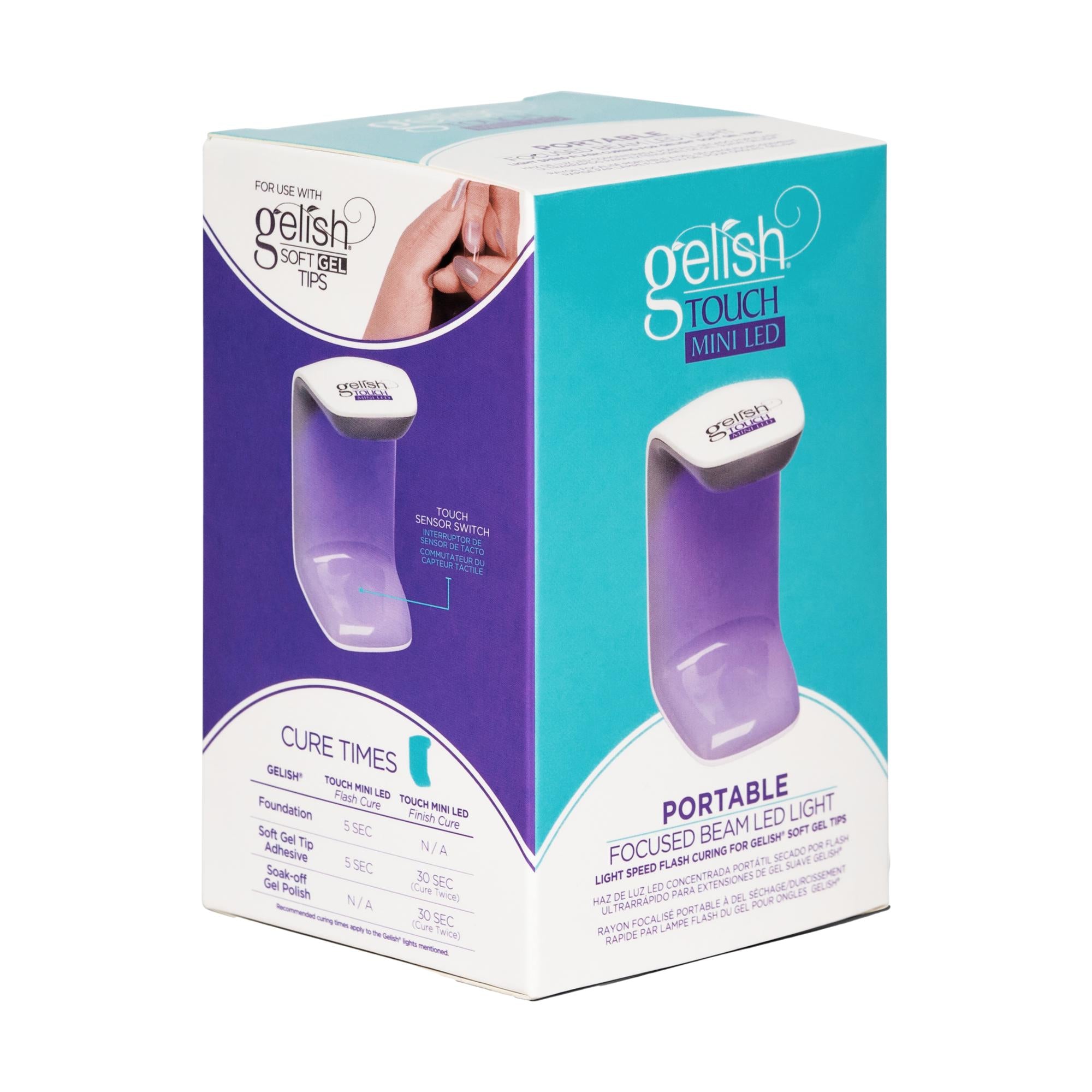 Gelish Touch Mini LED Nail Curing Light with USB Charging Cord