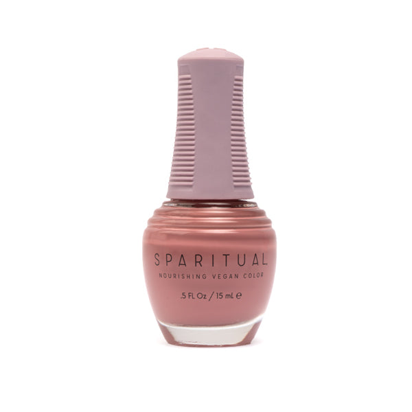 SpaRitual Nourishing Vegan Nail Polish - Wild Nights! Mauve Crème, 0.5 Fluid Ounce