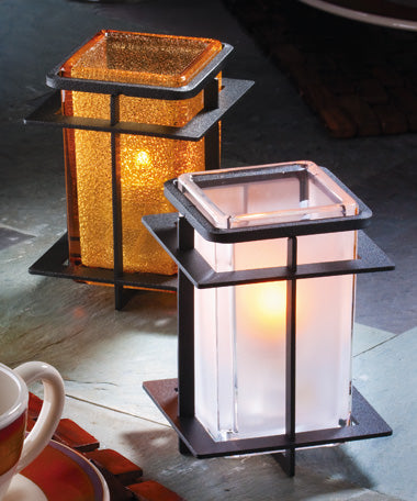 Stylish Hollowick Quad Square Glass Votive Candle Holders