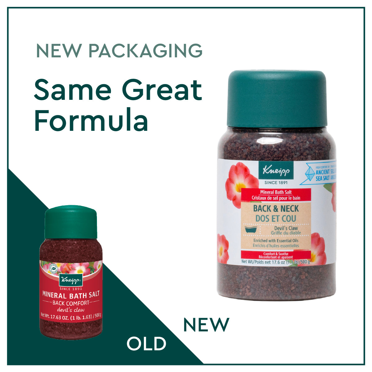 Kneipp Devil's Claw Mineral Bath Salt for Back and Neck Relief