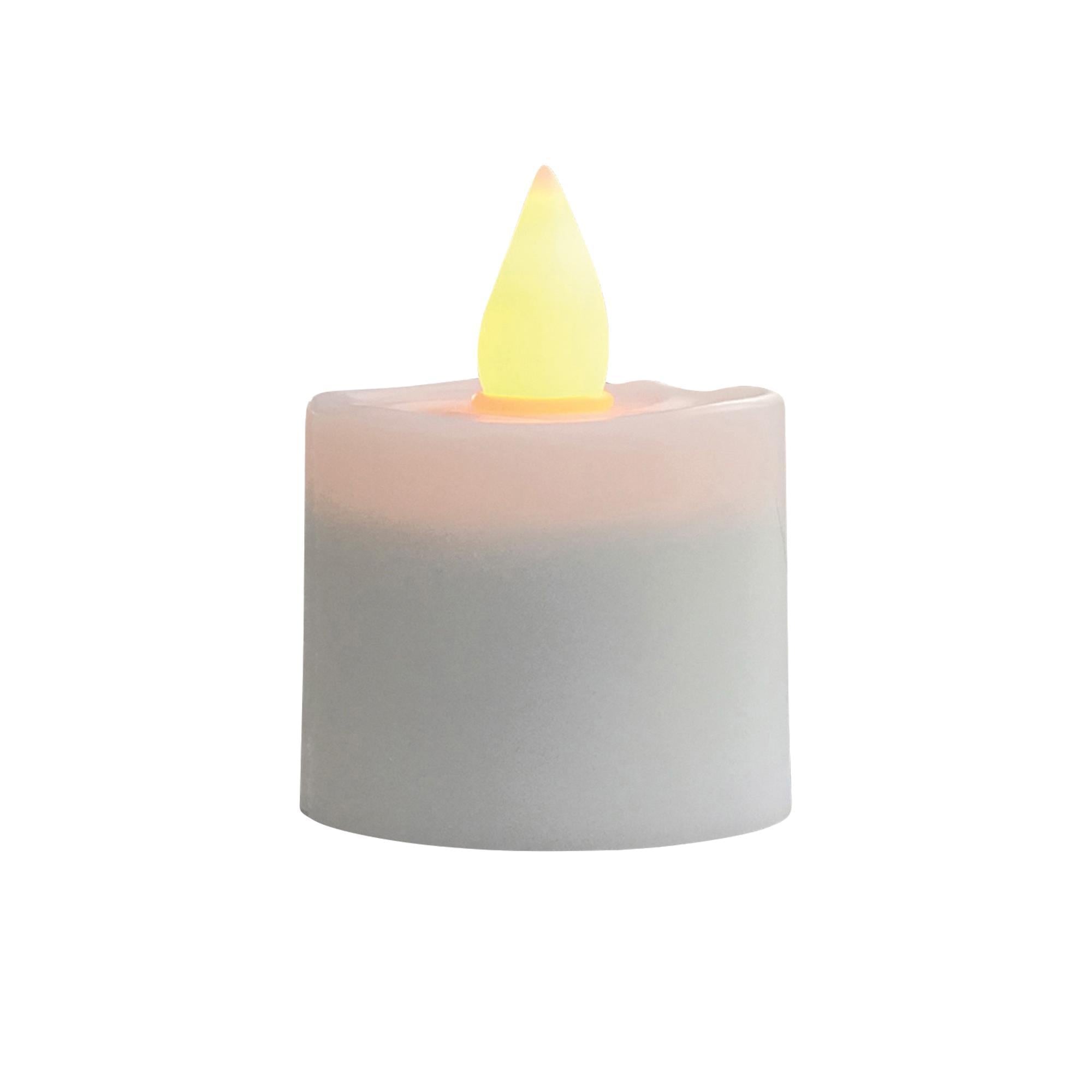 Hollowick Platinum Plus LED Rechargeable Amber Candle Set - 24 Piece Commercial Grade