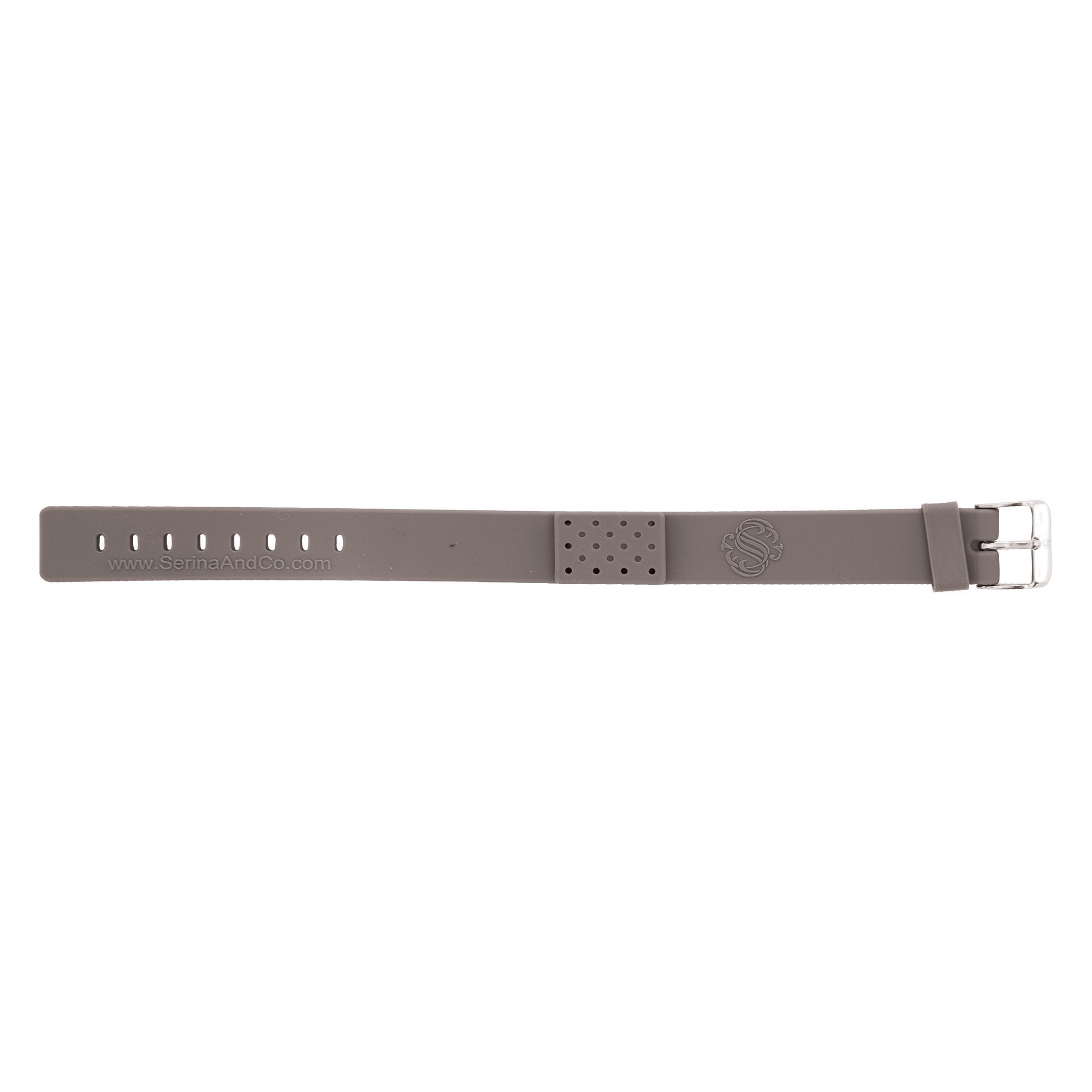 Eco - friendly Grey Aromatherapy Sports Bracelet by Serina and Company