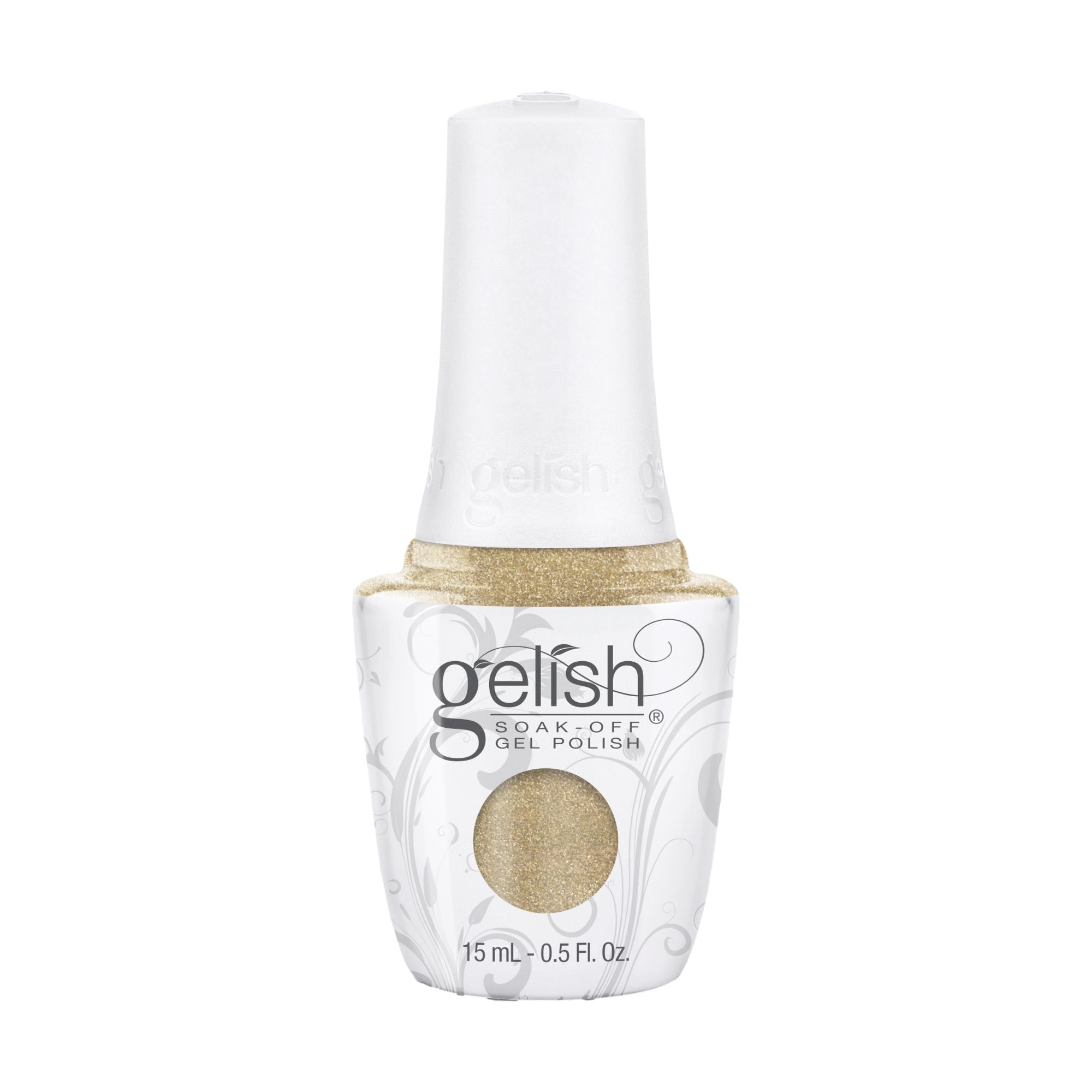 Gelish Professional Gel Nail Polish - Give Me Gold Shade, 0.5 Fluid Ounce