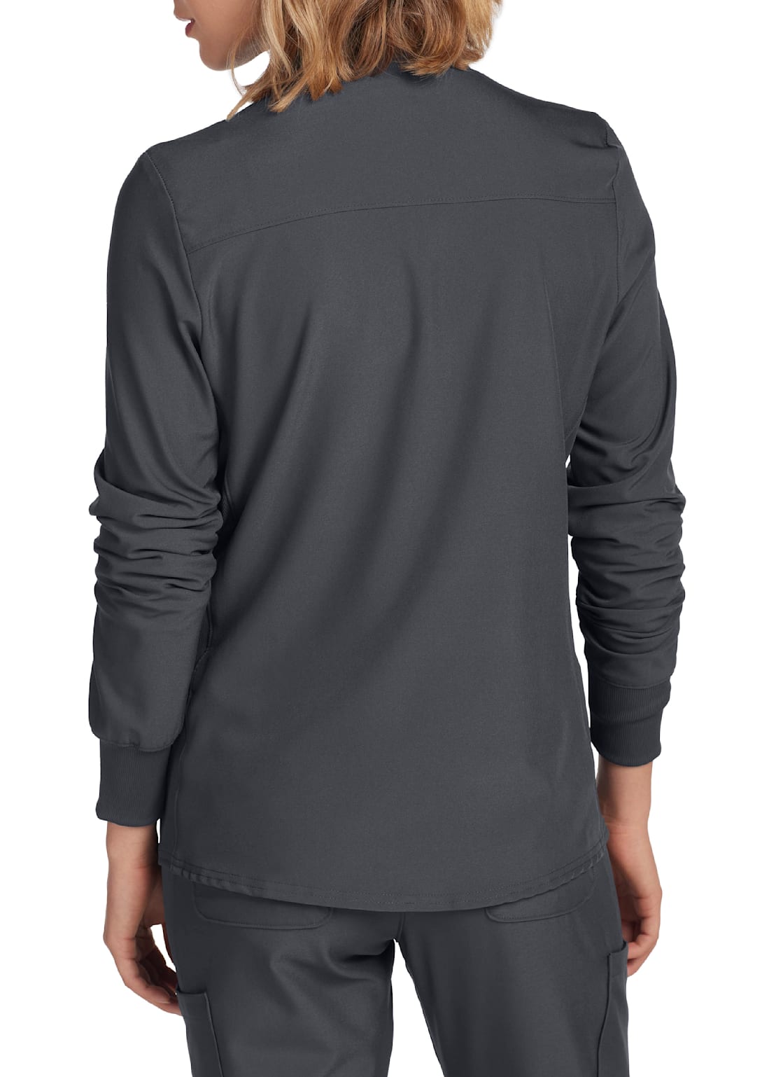 Stylish Women's Landau Forward 3-Pocket Zip-Front Scrub Jacket for Professional Layering