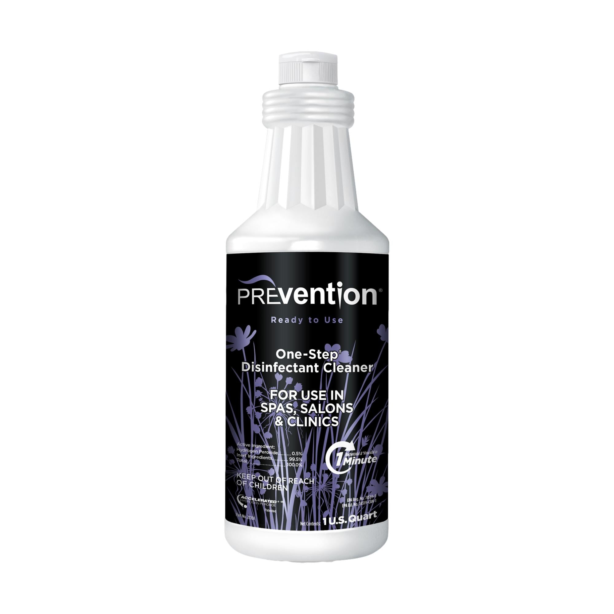 Prevention Instant-Use One-Step Hospital-Grade Disinfectant Cleaner