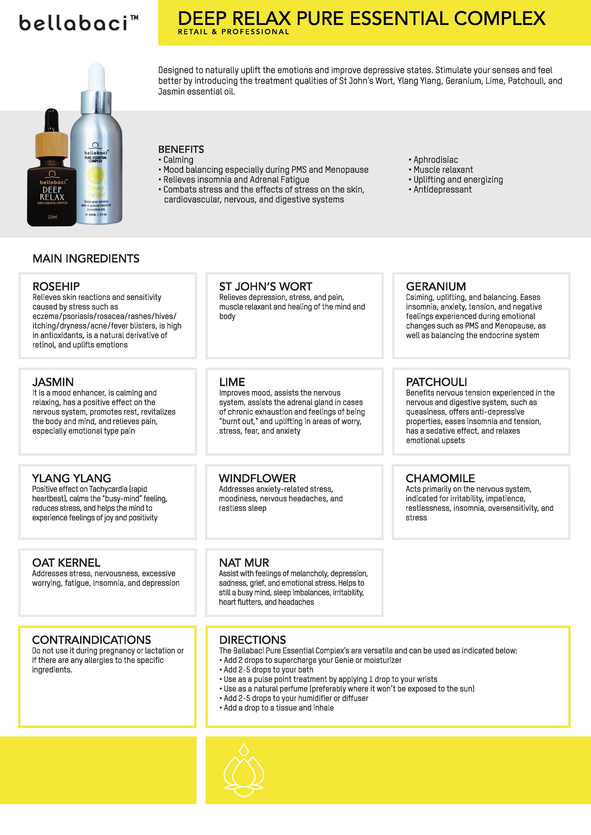 Bellabaci Pure Essential Complex for Deep Relaxation