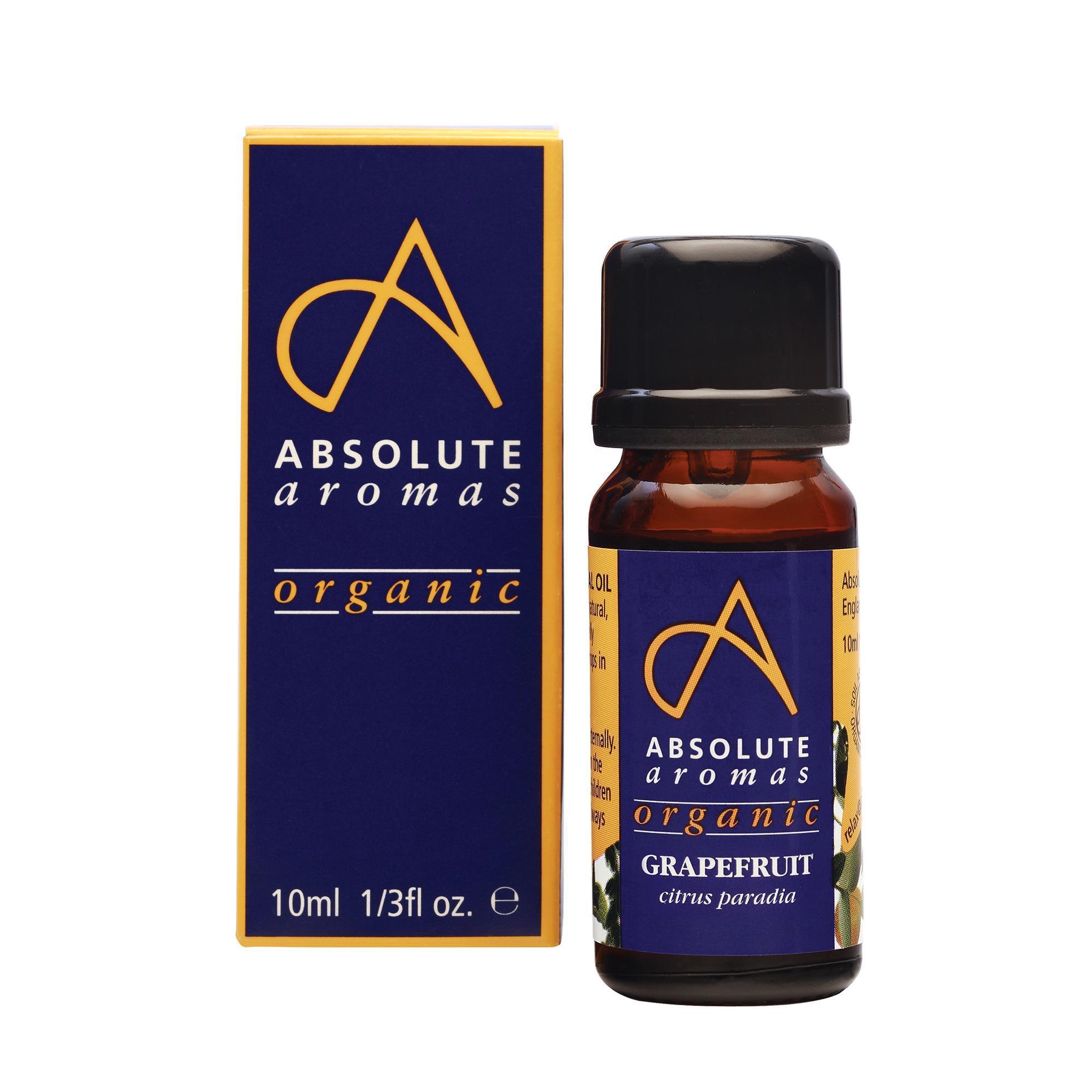Absolute Aromas 10mL Organic Grapefruit Essential Oil for Aromatherapy and Skin Care