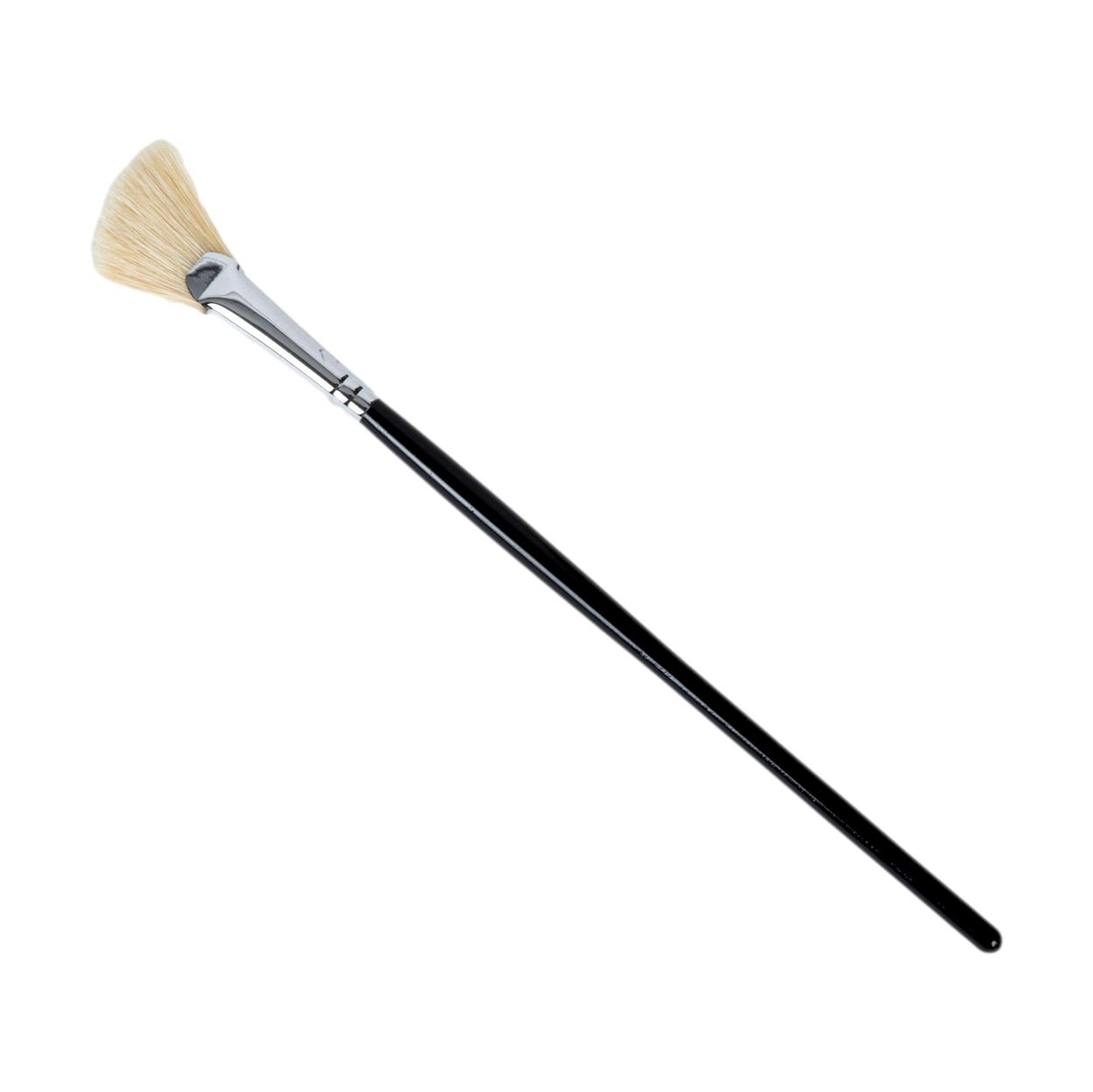 Professional Angled Fan Brush for Mask Application, 7.75 Inches Long