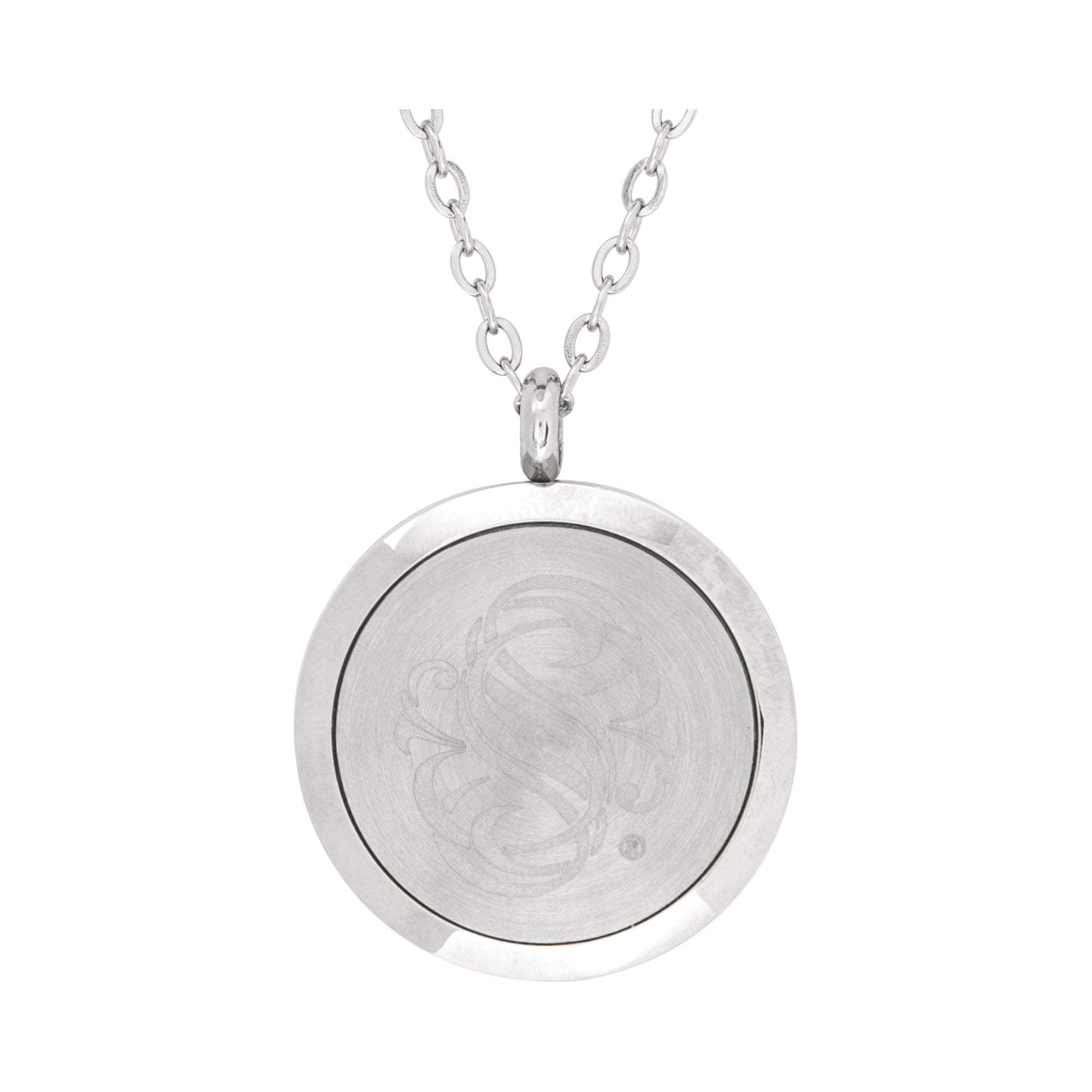 High - Quality Surgical Stainless Steel Aromatherapy Siren Crystals Pendant Necklace