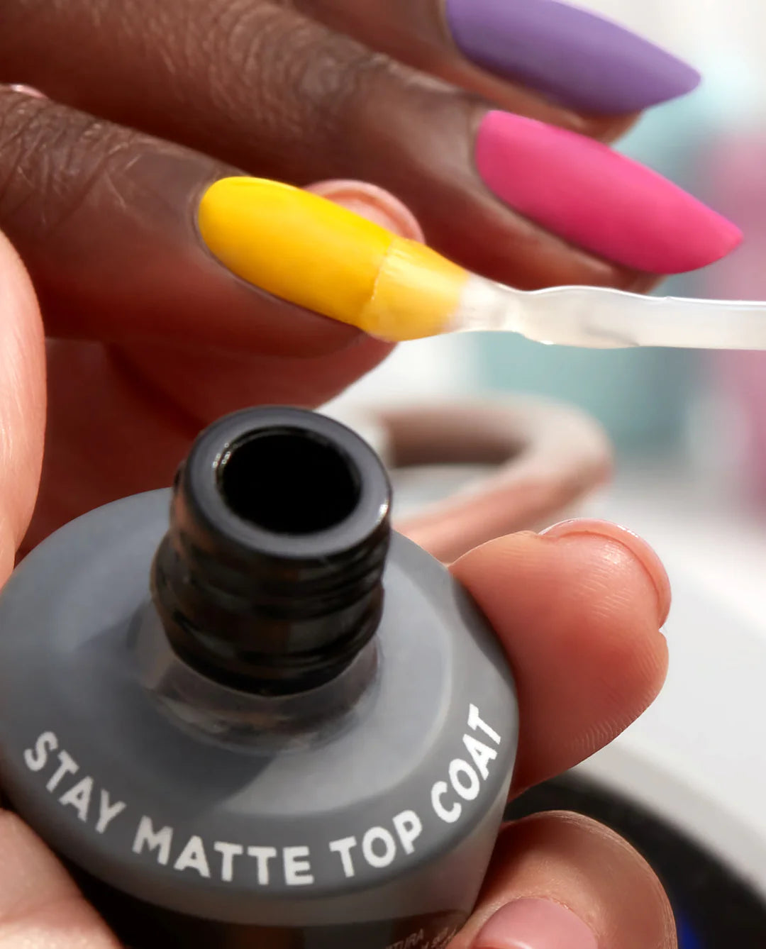 OPI 0.5 fl oz GelColor Stay Matte Top Coat for Unique Nail Finish