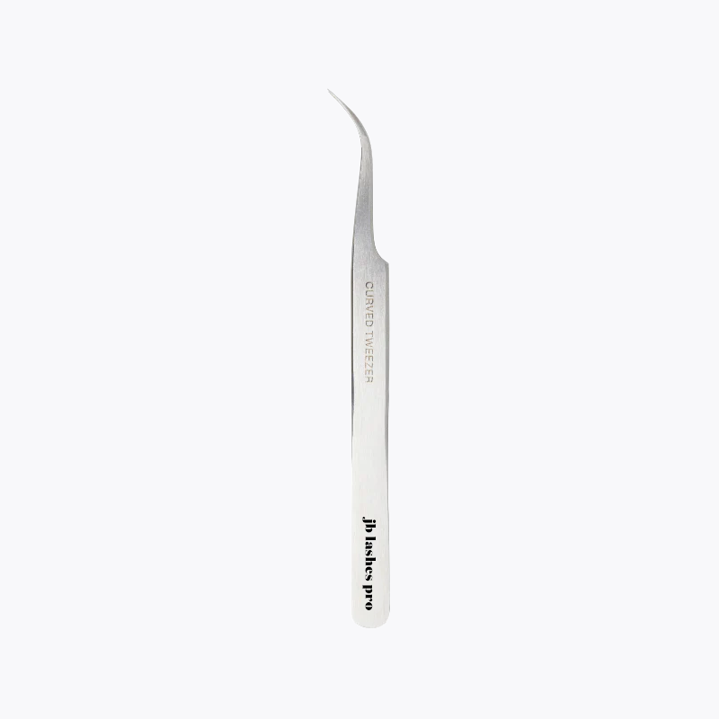 JB Professional Stainless Steel Curved Tweezers for Lash Isolation and Application