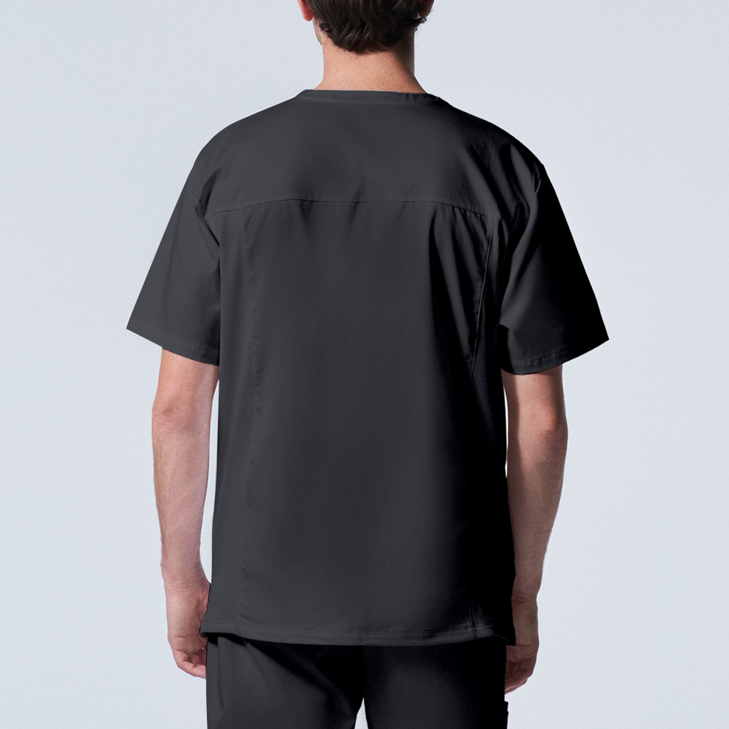 Landau ProFlex Men's V-Neck 4-Pocket Scrub Top for Daily Wear