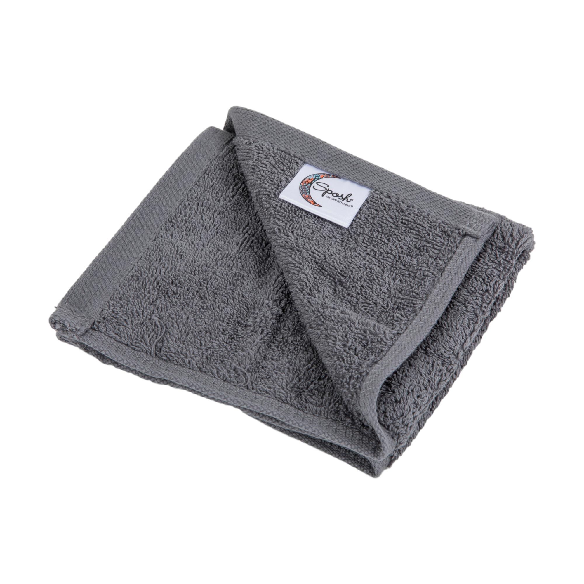 12-Pack Sposh Terry Washcloth, 13 x 13, 400 GSM for Treatment Room
