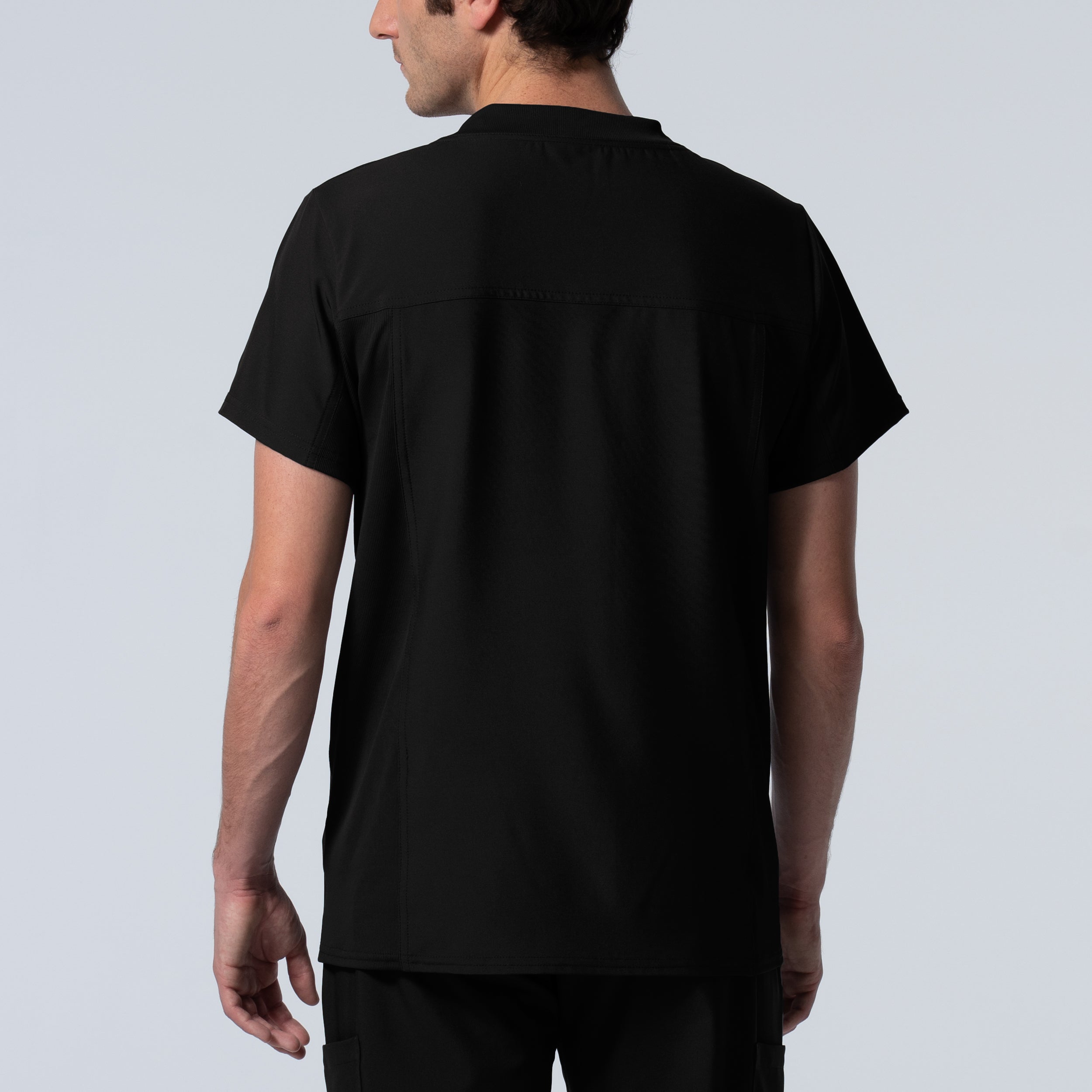 Landau Men's Forward-Fit 2-Pocket V-Neck Comfort Scrub Top