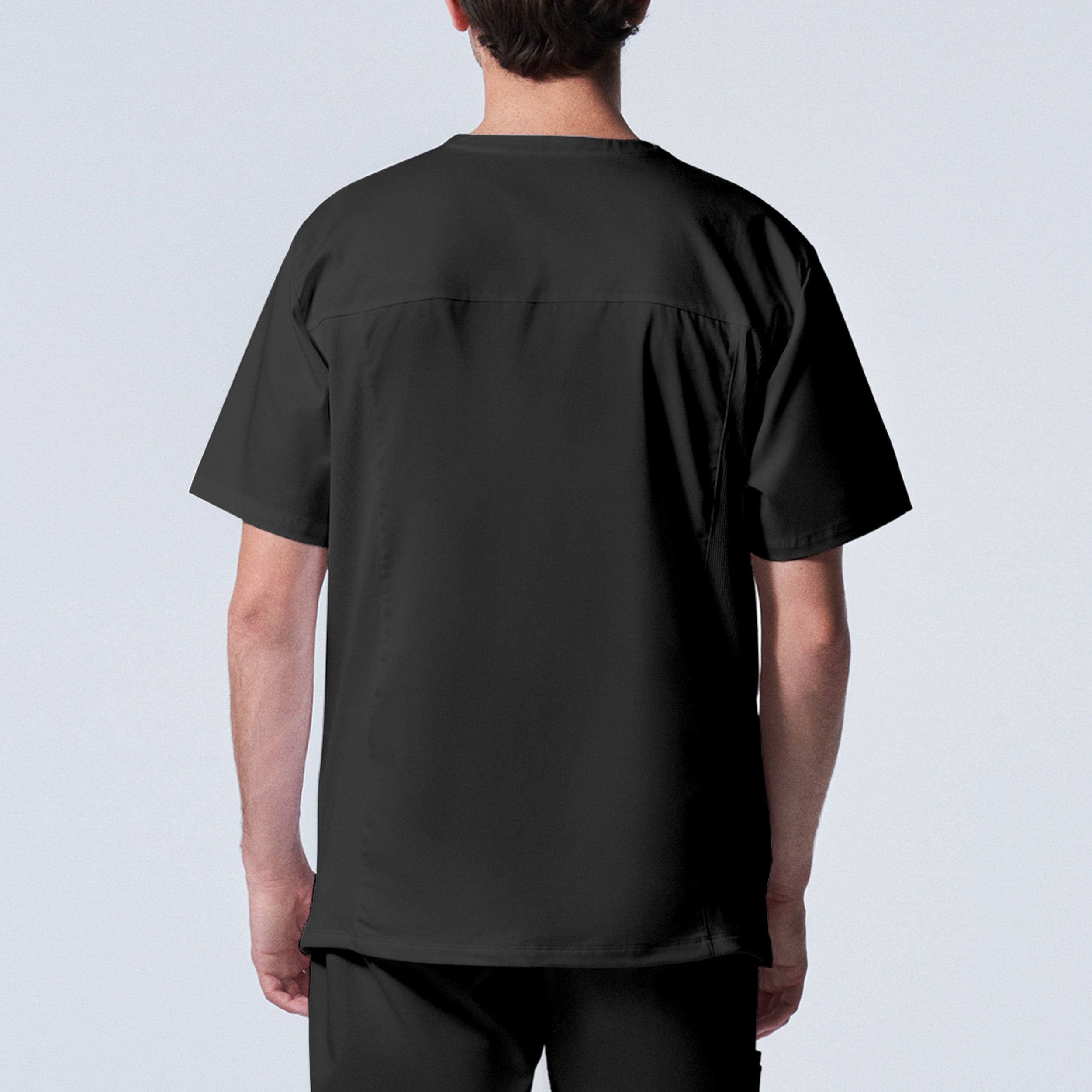 Landau ProFlex Men's V-Neck 4-Pocket Scrub Top for Daily Wear