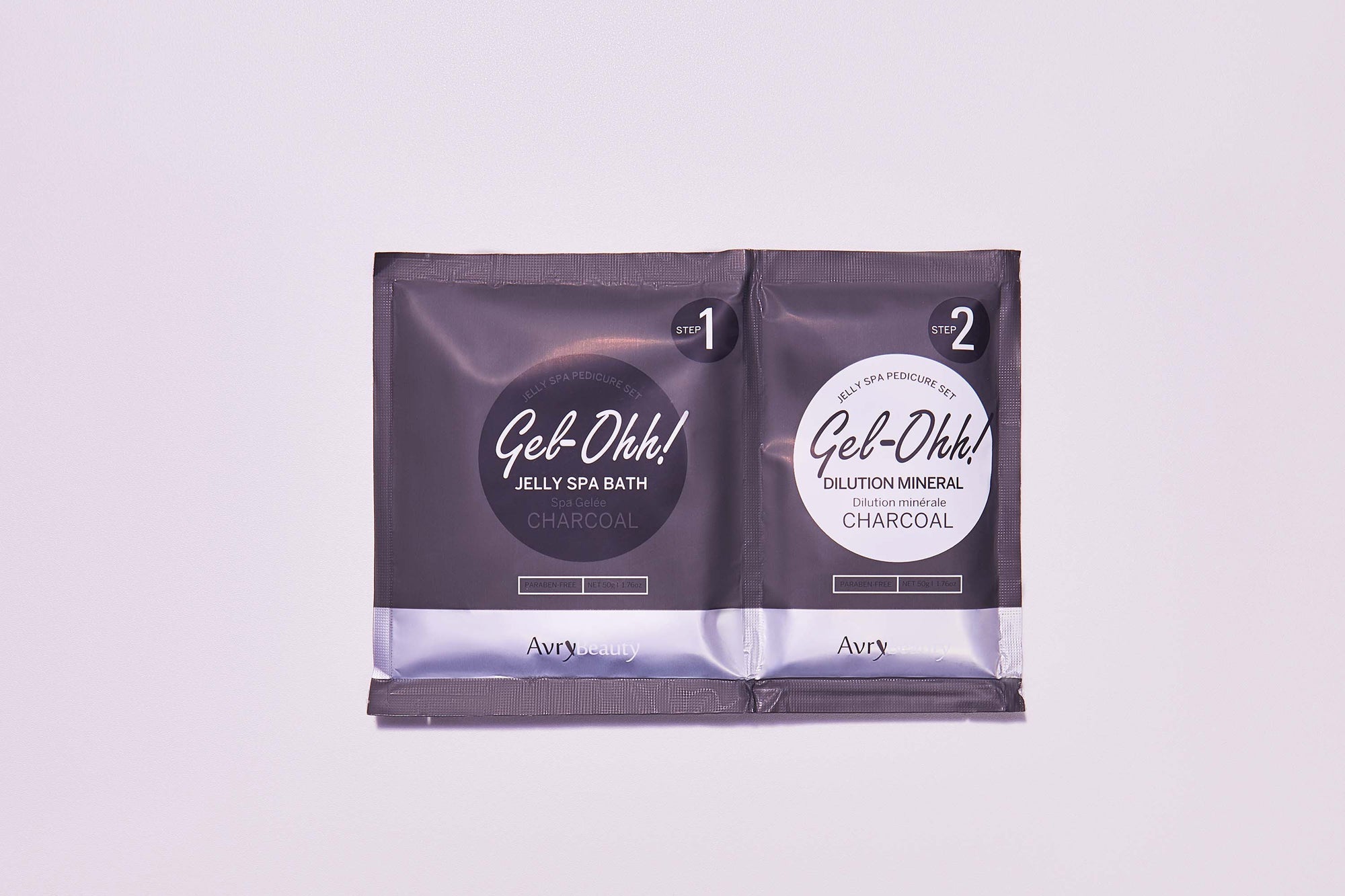Avry Beauty Charcoal Gel-Ohh! Jelly Spa Pedicure Bath Kit for Relaxing Foot Soak