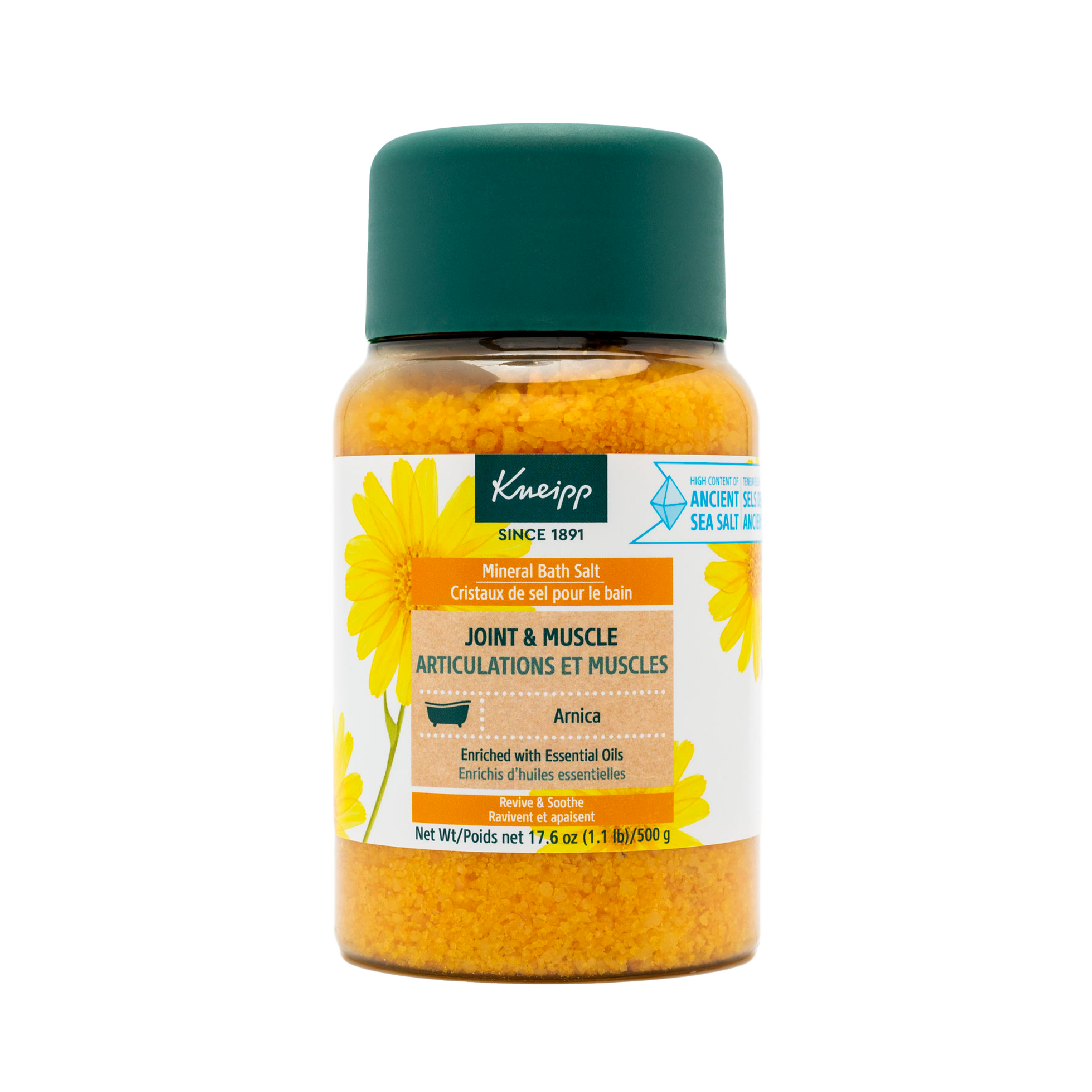 Kneipp High - Quality Mineral Bath Salt for Joint and Muscle Recovery with Arnica