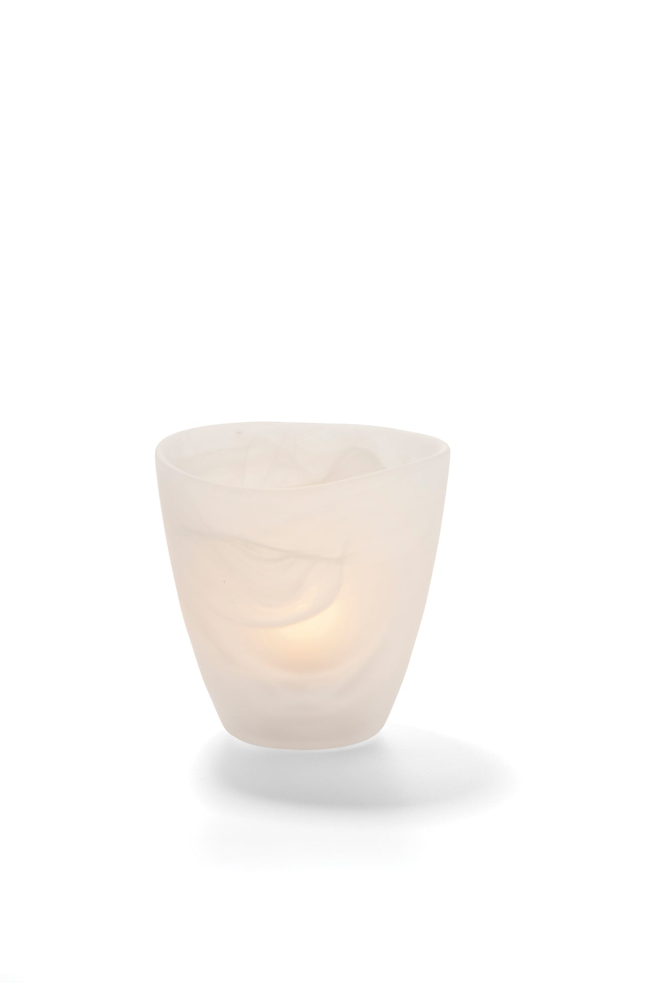 Unique Hand - formed Hollowick Satin Wysps Votive Glass Candle Holders