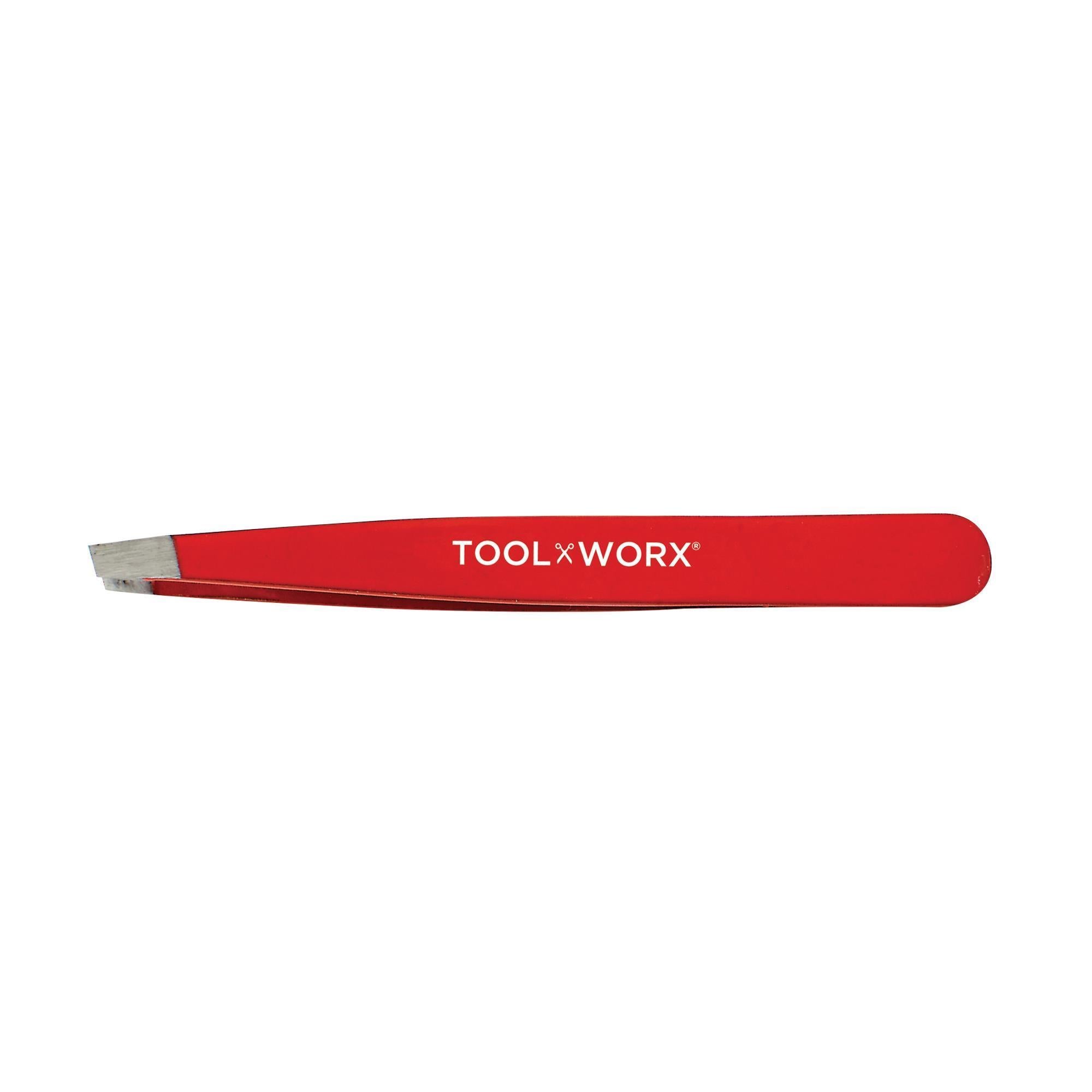 ToolWorx Slanted Power - Grip Tweezer for Precise Hair Removal
