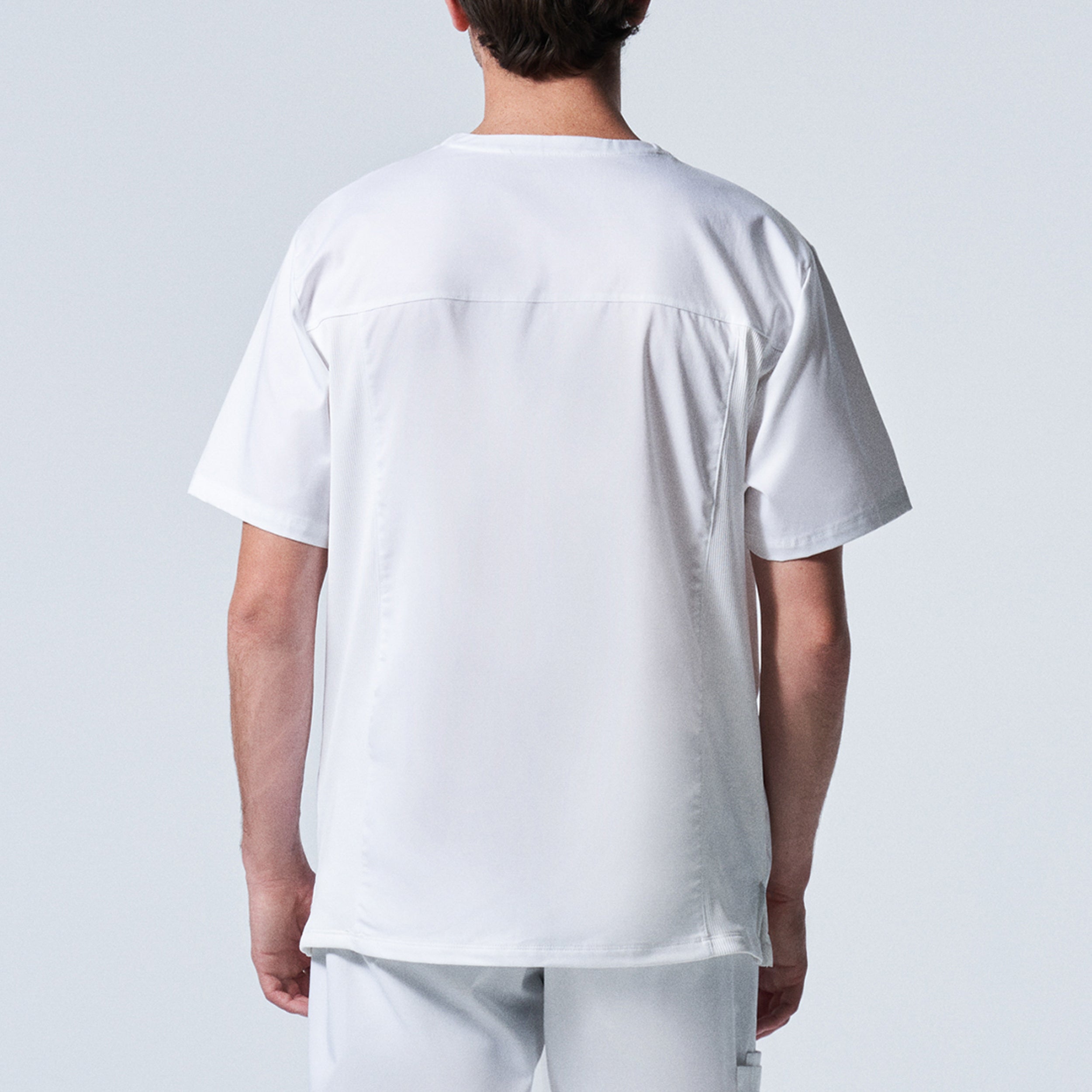 Landau ProFlex Men's V-Neck 4-Pocket Scrub Top for Daily Wear