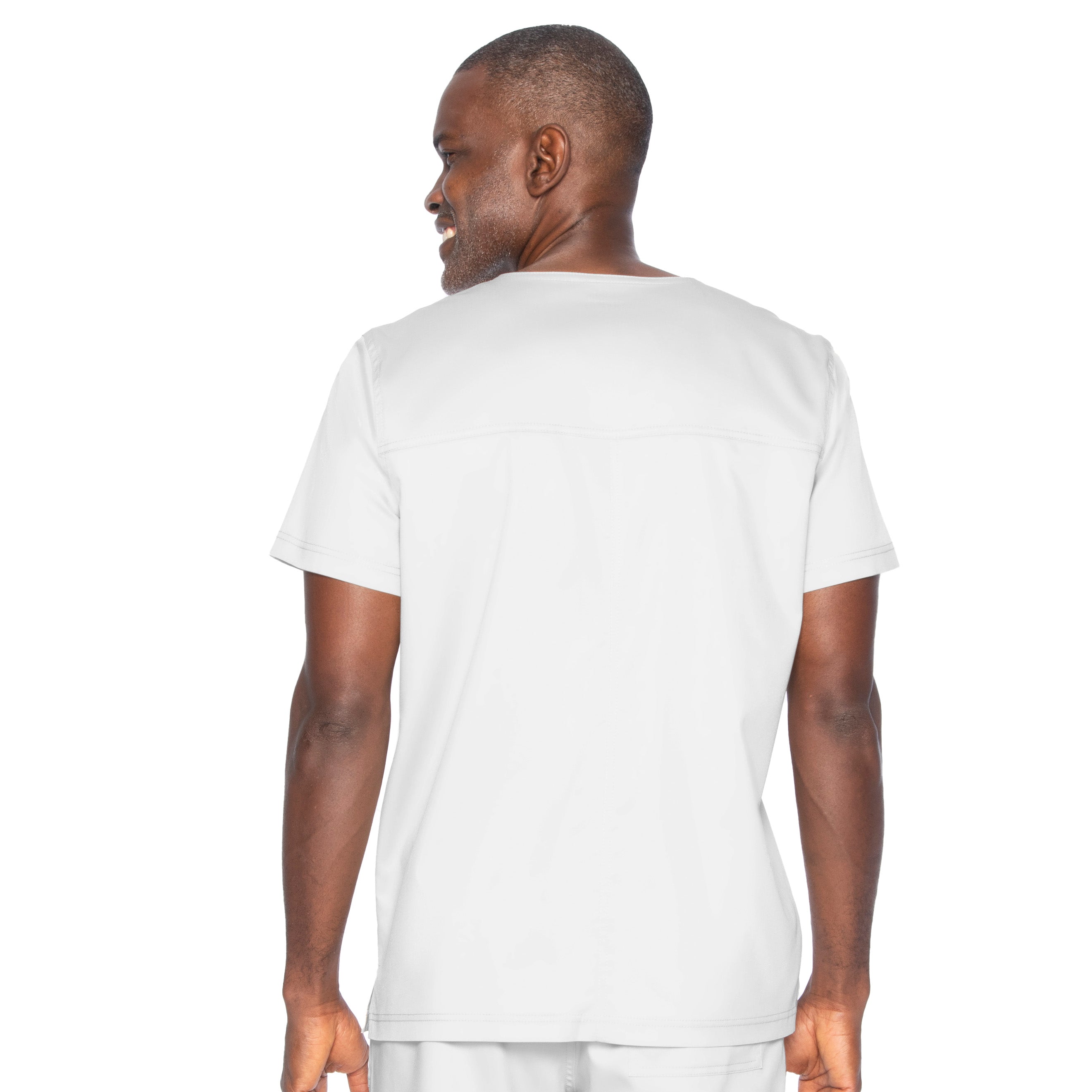 Landau ProFlex Men's V-Neck 2-Way Stretch Top with 1 Pocket, Sizes 2XL - 5XL
