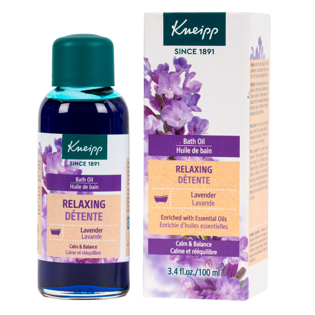 Kneipp Relaxing Lavender Scented Bath Oil for a Soothing Bath Experience