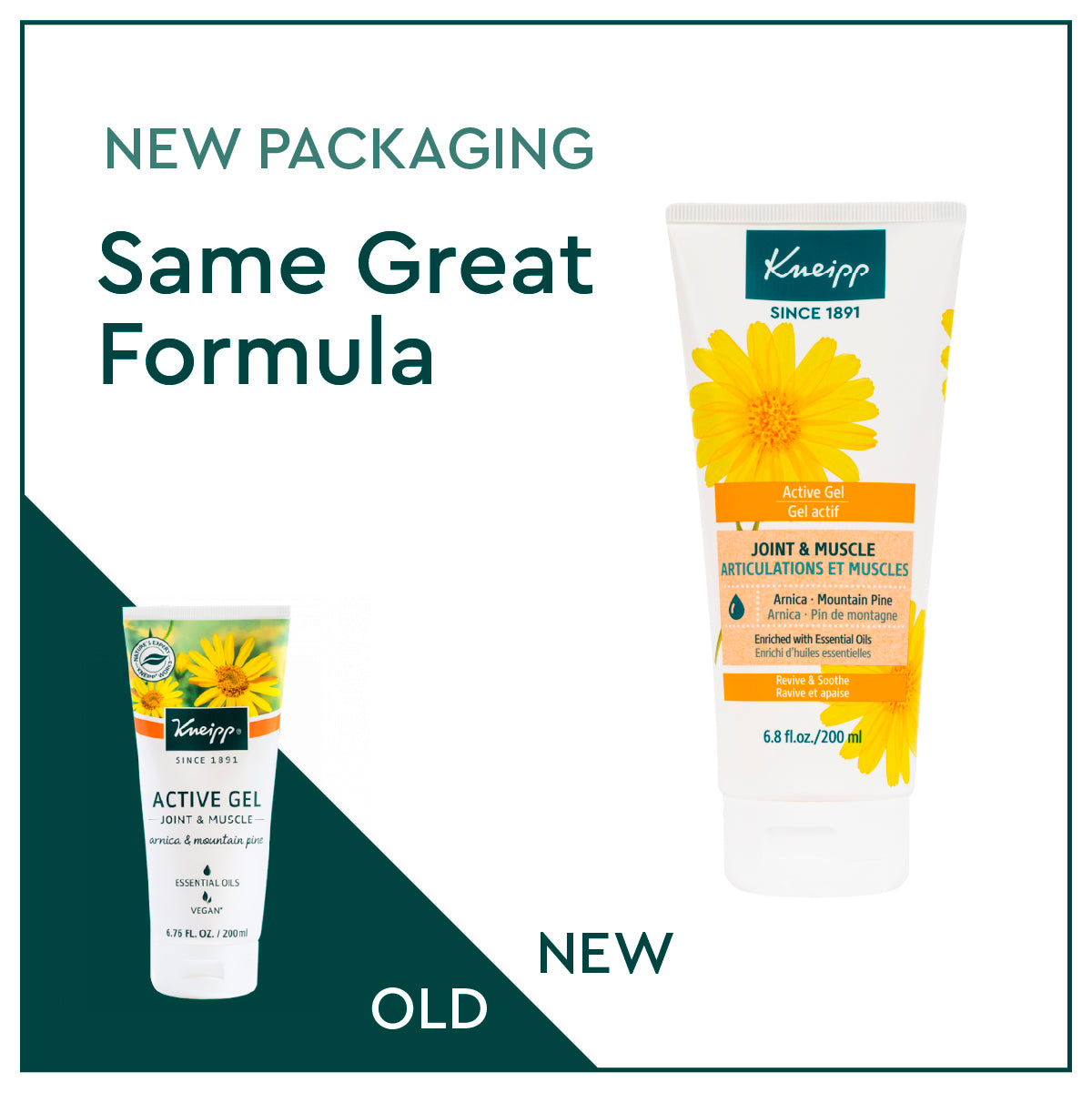 Kneipp Natural Arnica & Mountain Pine Active Gel for Joints and Muscles
