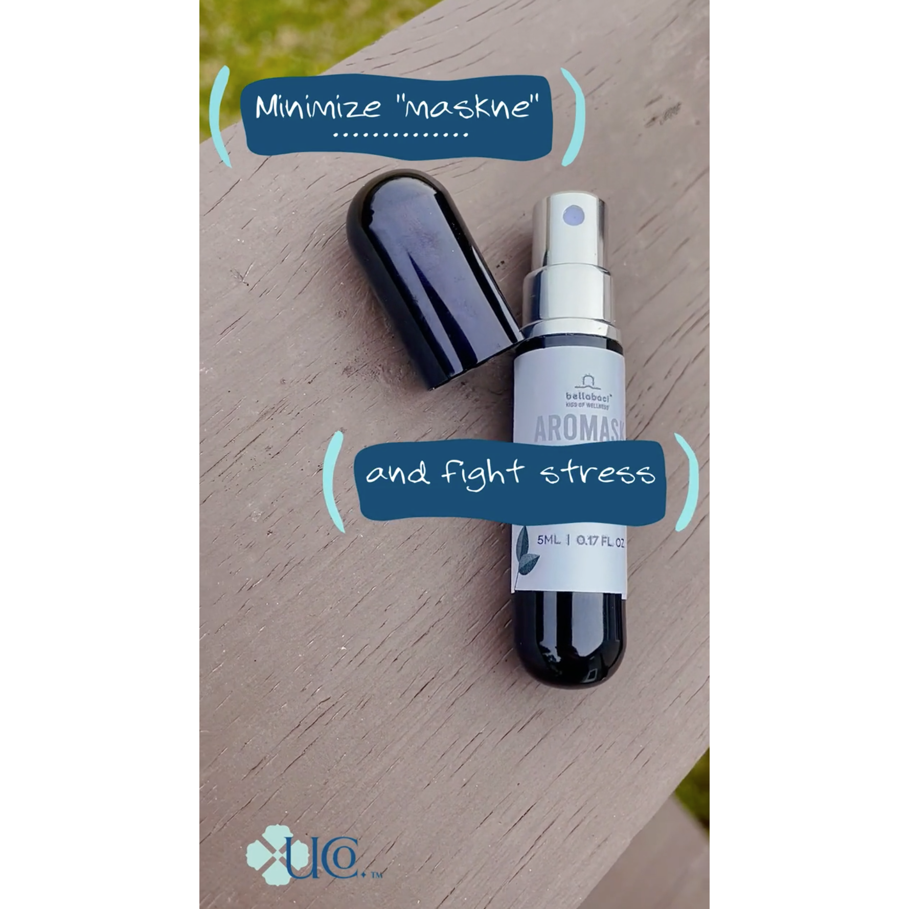 Bellabaci Aromask Essential Oil Spray Set: 25 Retail Sprays + Tester in Display