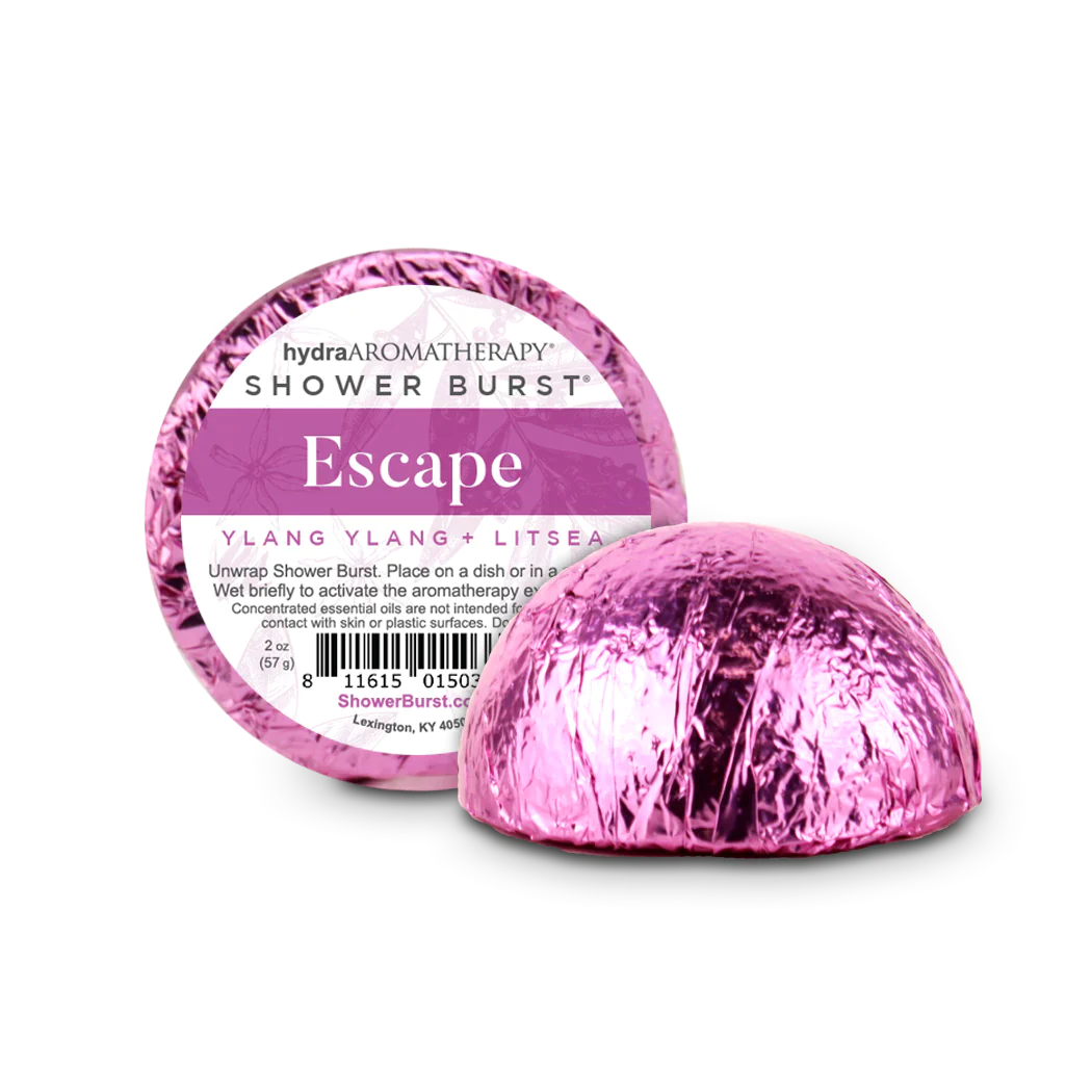Hydrating Aromatherapy Shower Burst Tablets - Escape Collection, Pack of 12