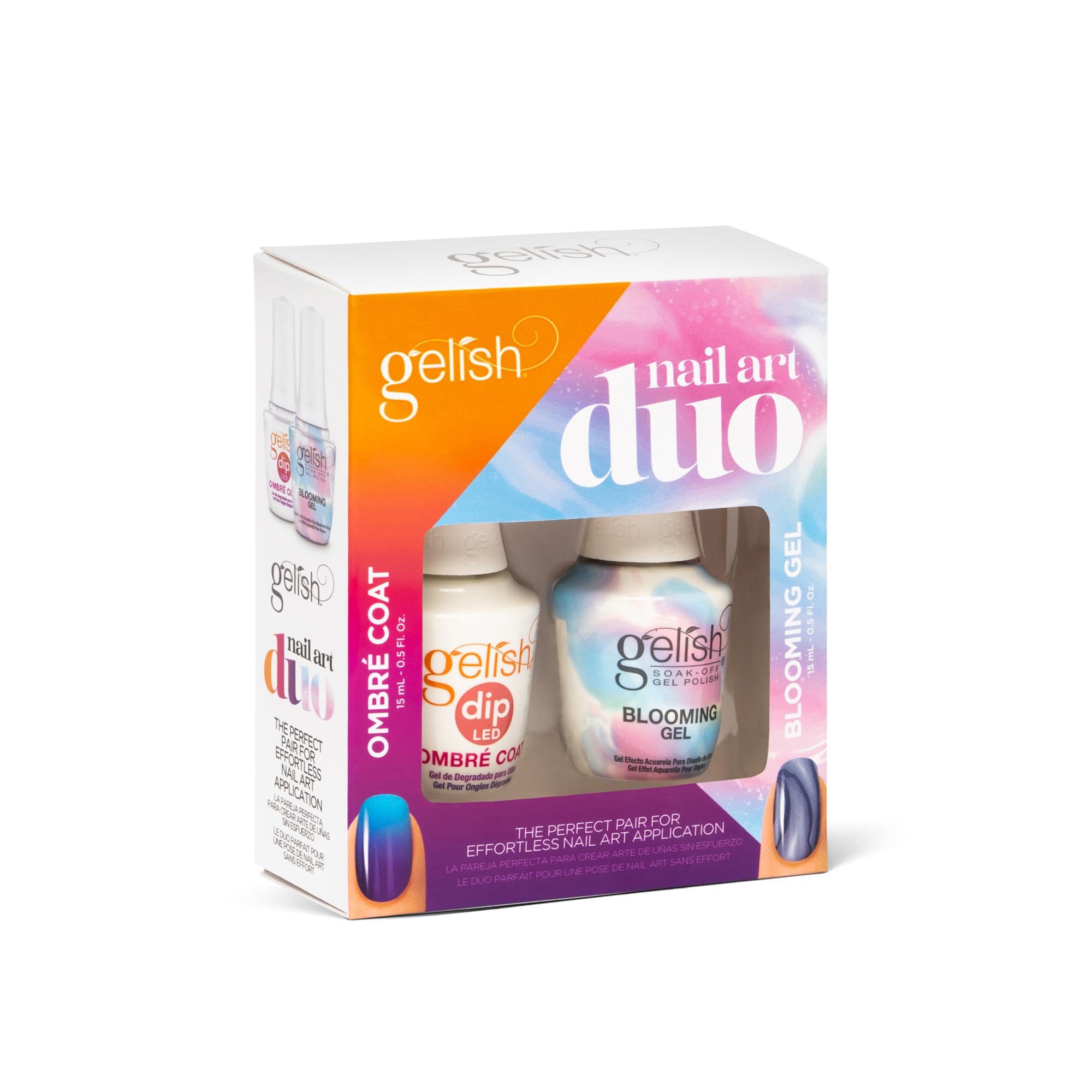 Gelish Blooming Gel and Xpress Dip Ombré Coat Duo for Easy Nail Art
