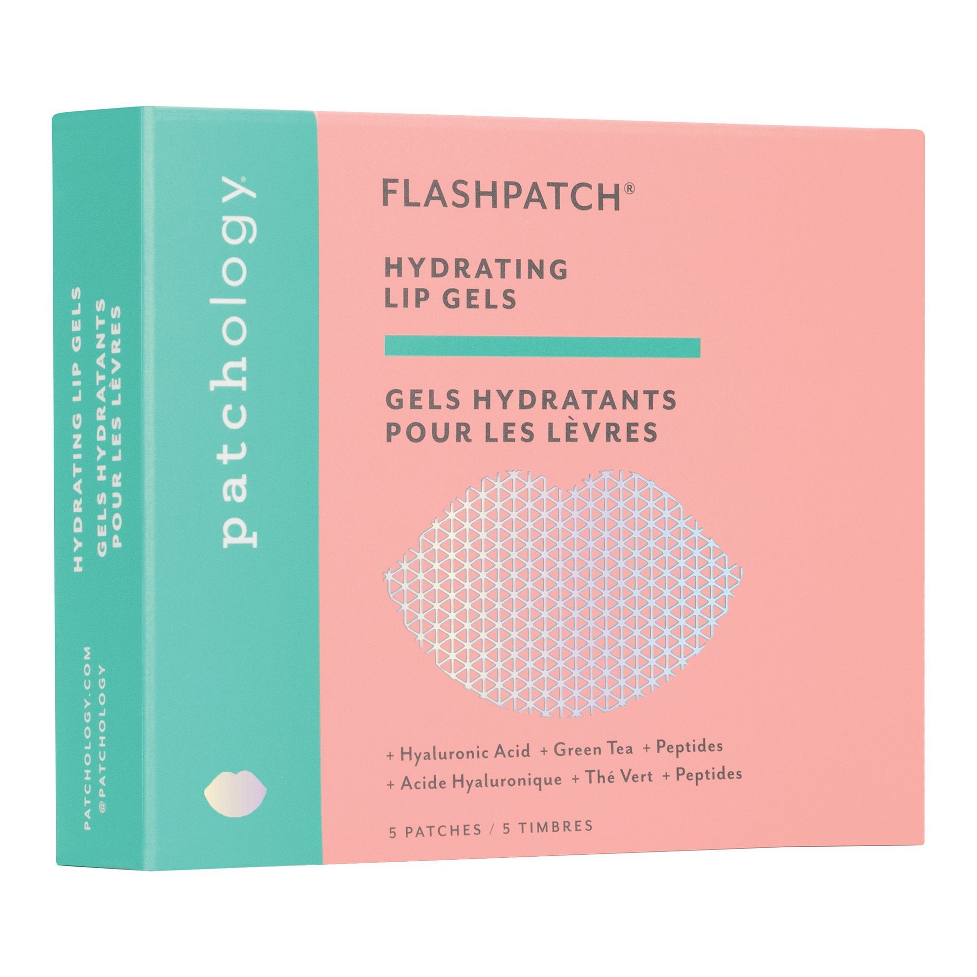 Patchology 5-Count Hydrating FlashPatch Lip Gels for Moisturized Lips