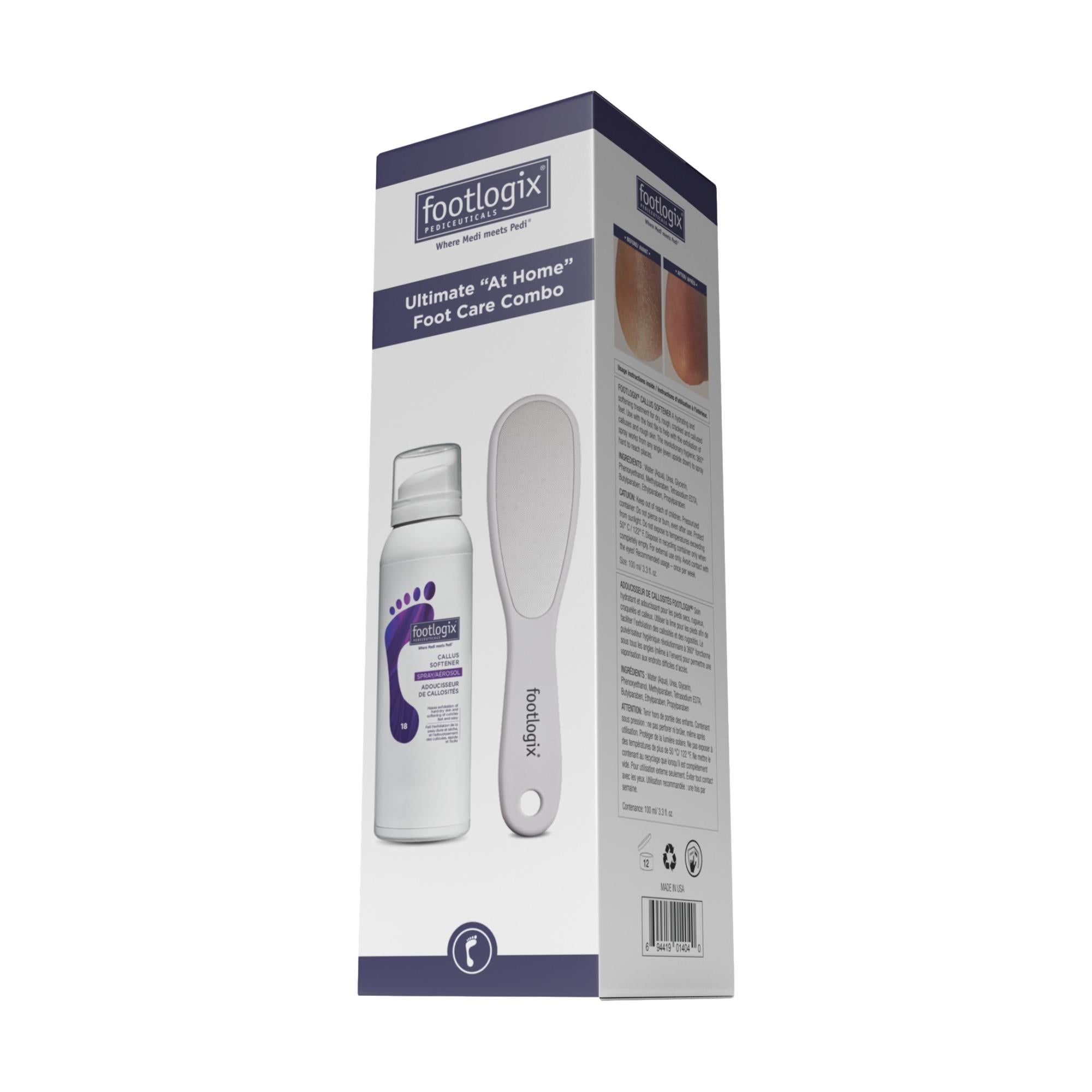 Footlogix Professional Callus Treatment Combo for Home Use