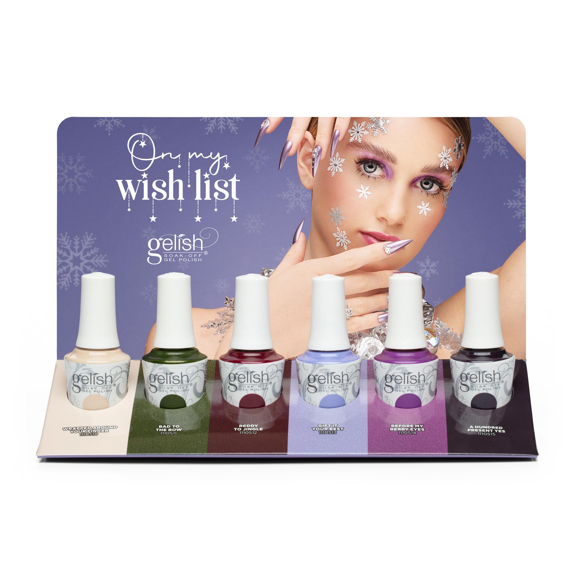 Gelish 12-Piece On My Wish List Gel Polish Collection Display
