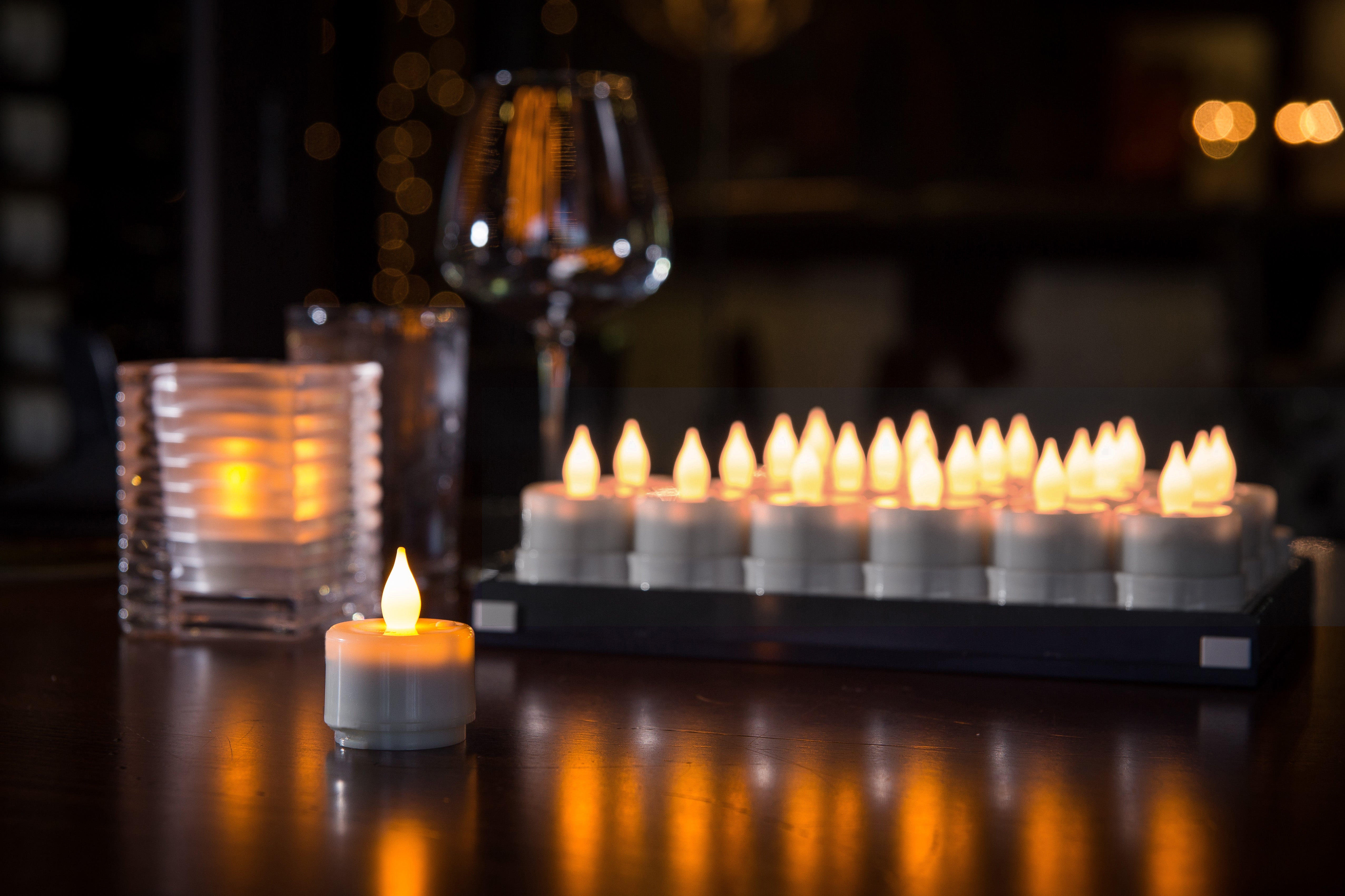 Starter Set of Flameless Natural Luxury Series Candles