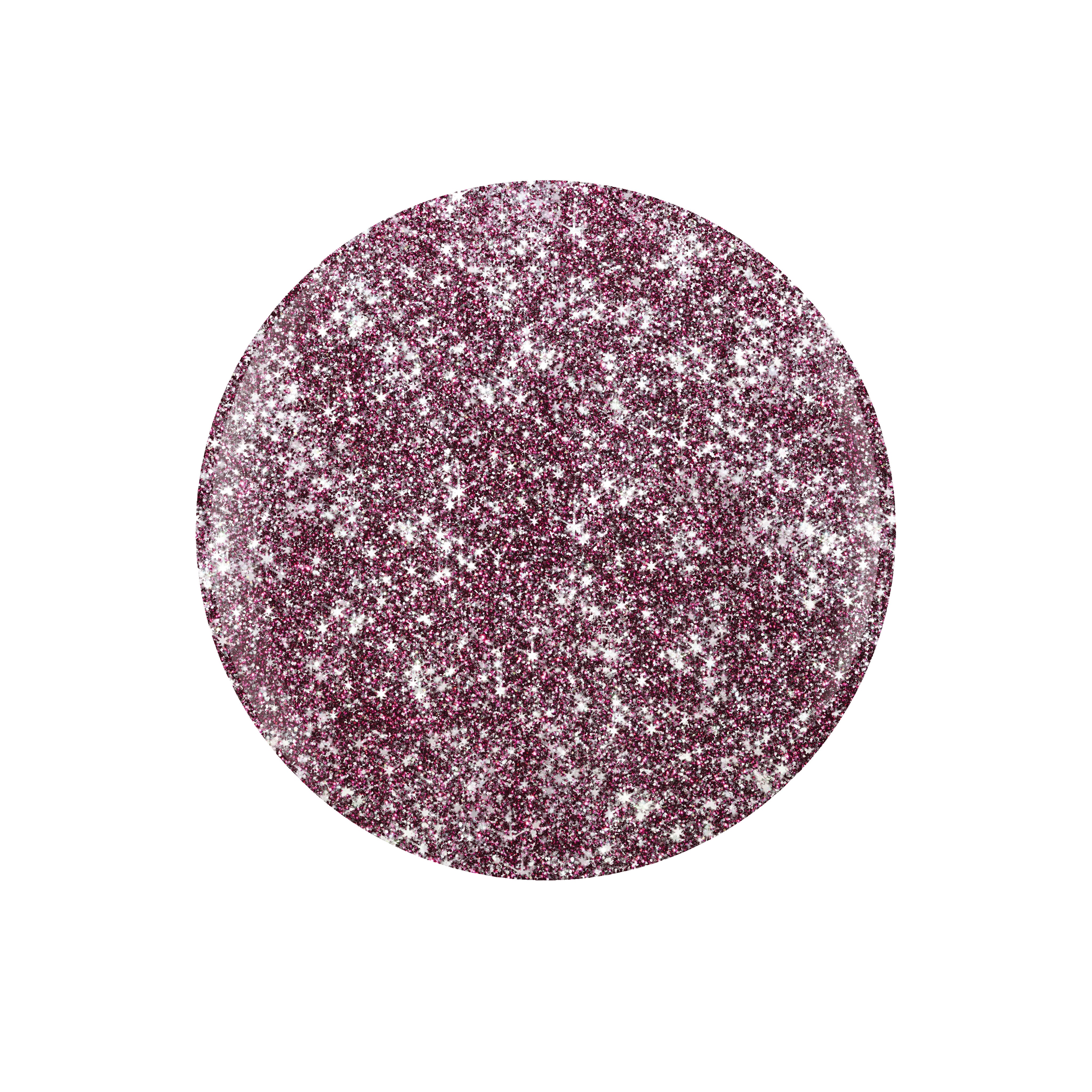 Gelish Flash Glam Gel Polish - Mesmerized By You, 0.5 fl oz of Sparkling Raspberry Glitter