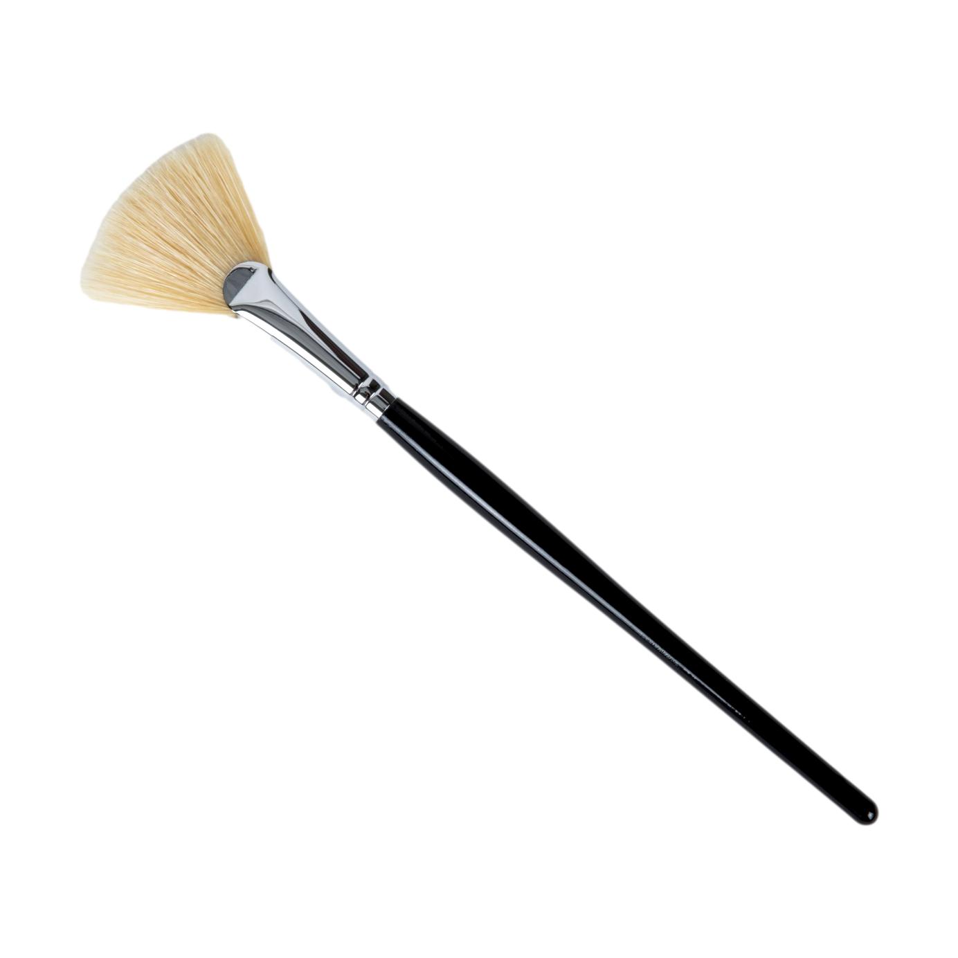 7.75-Inch Natural Boar Hair Fan Mask Brush for Professional Use