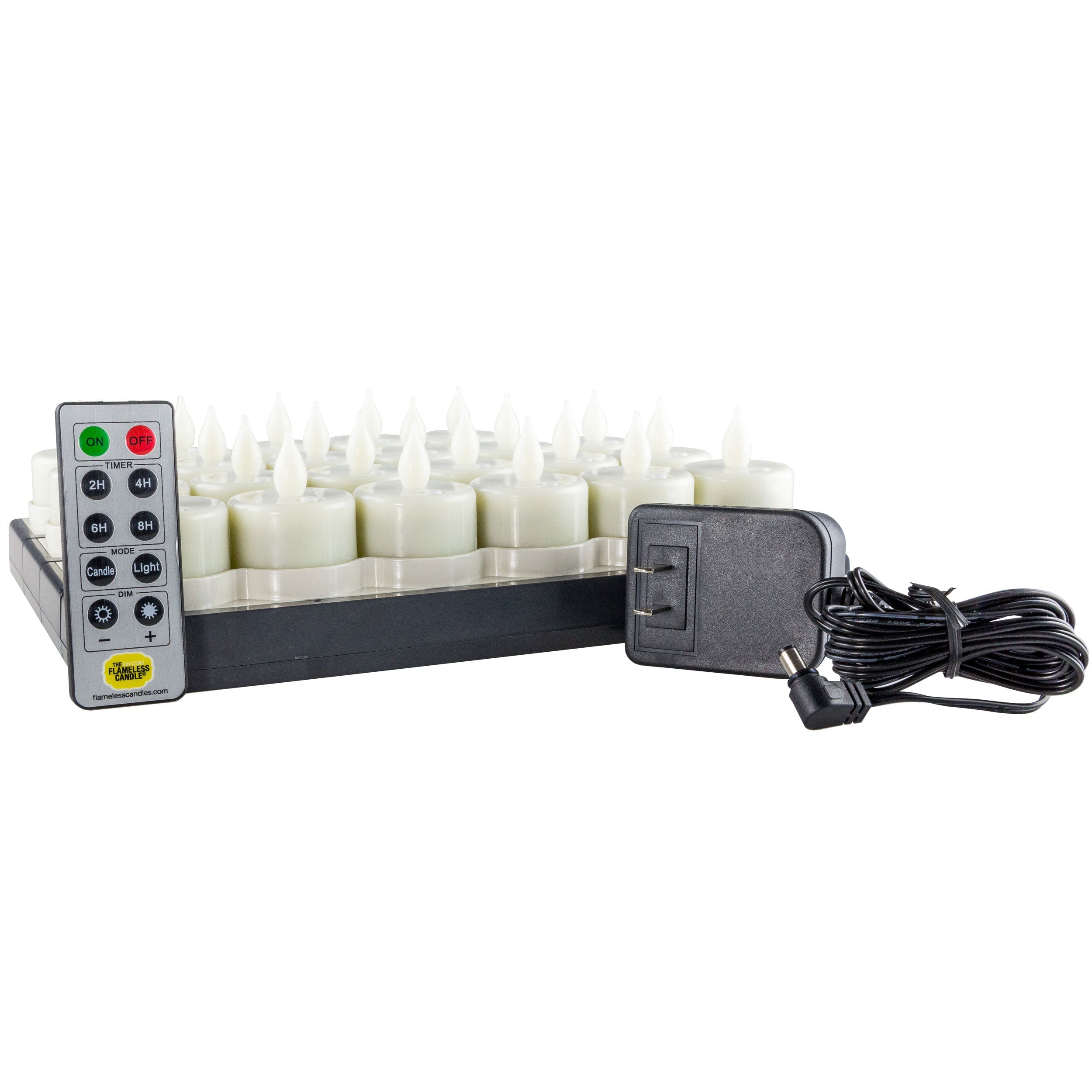 Warm White Flameless Luxury Candle Starter Set - Realistic Flicker