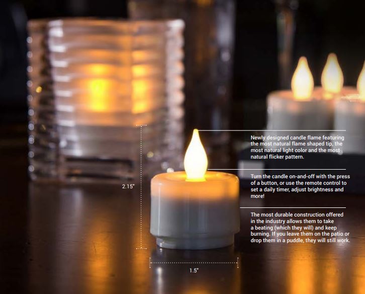 Starter Set of Flameless Natural Luxury Series Candles